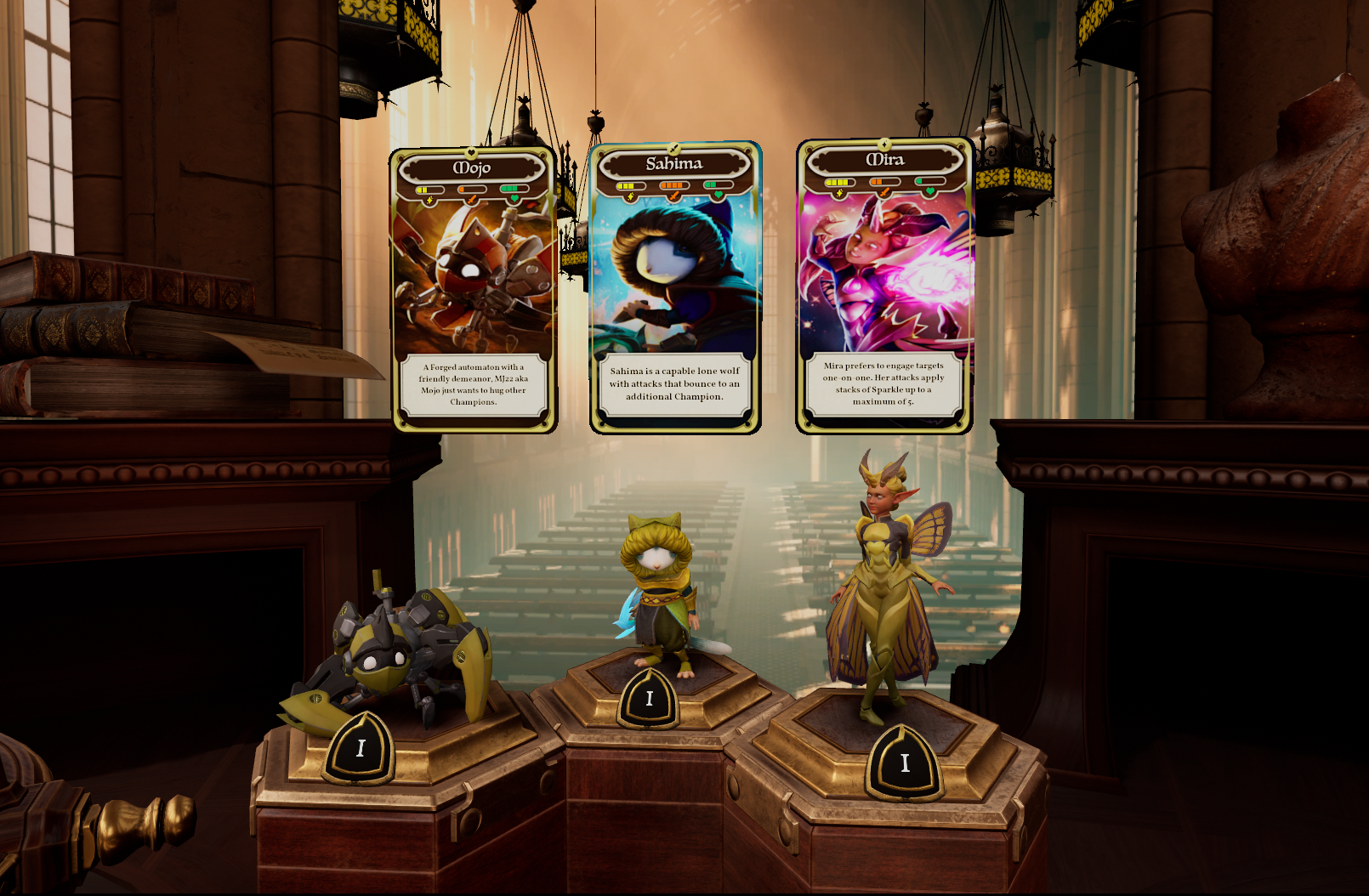 The final card designs, shown in game in the shipped product.
