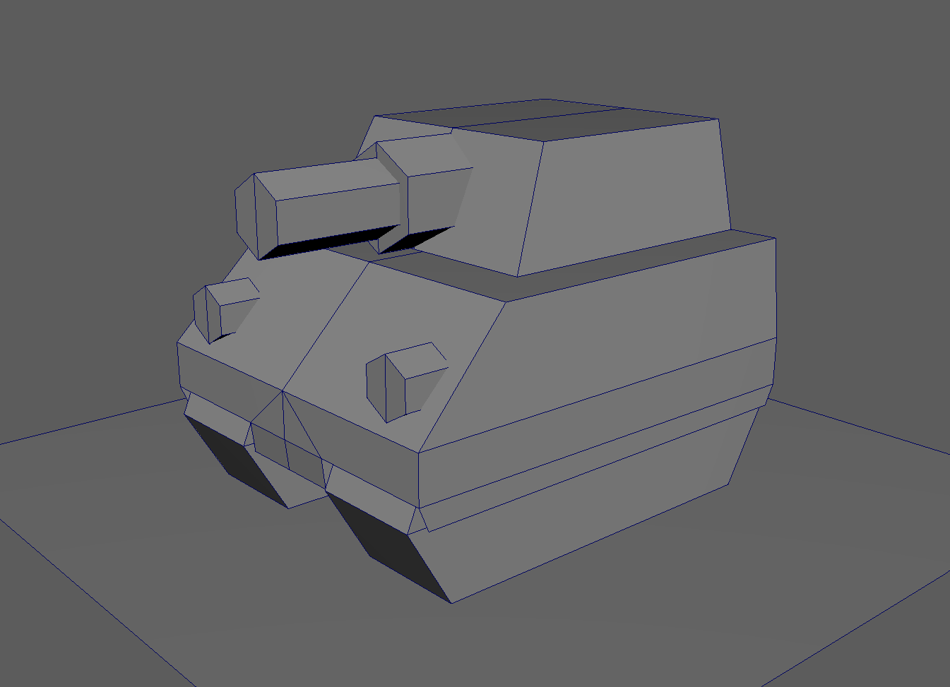 How the models look untextured. Each unit is extremely low-poly.