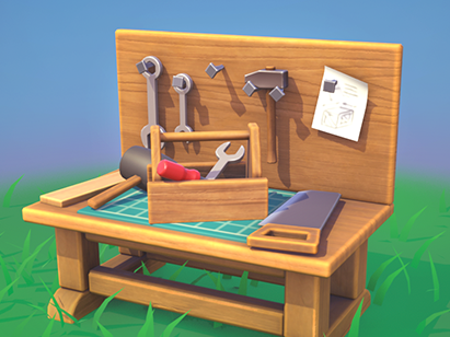 Cozy Crafting Bench