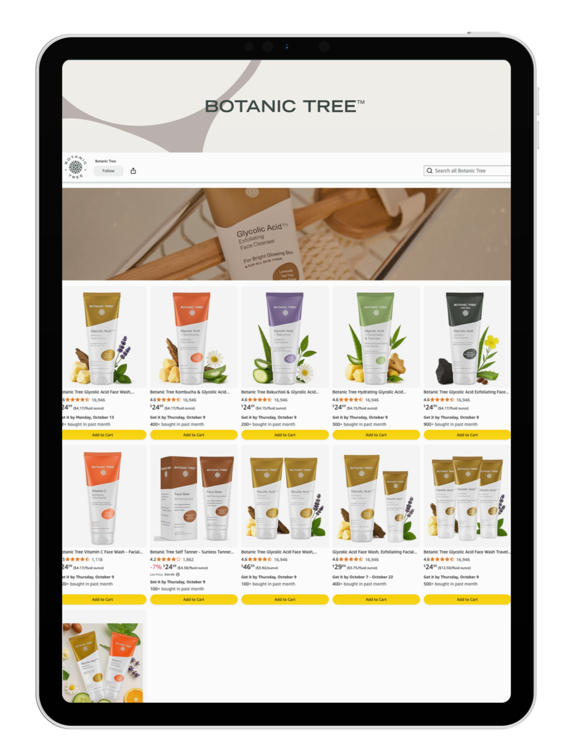 Botanic Tree Amazon store, before