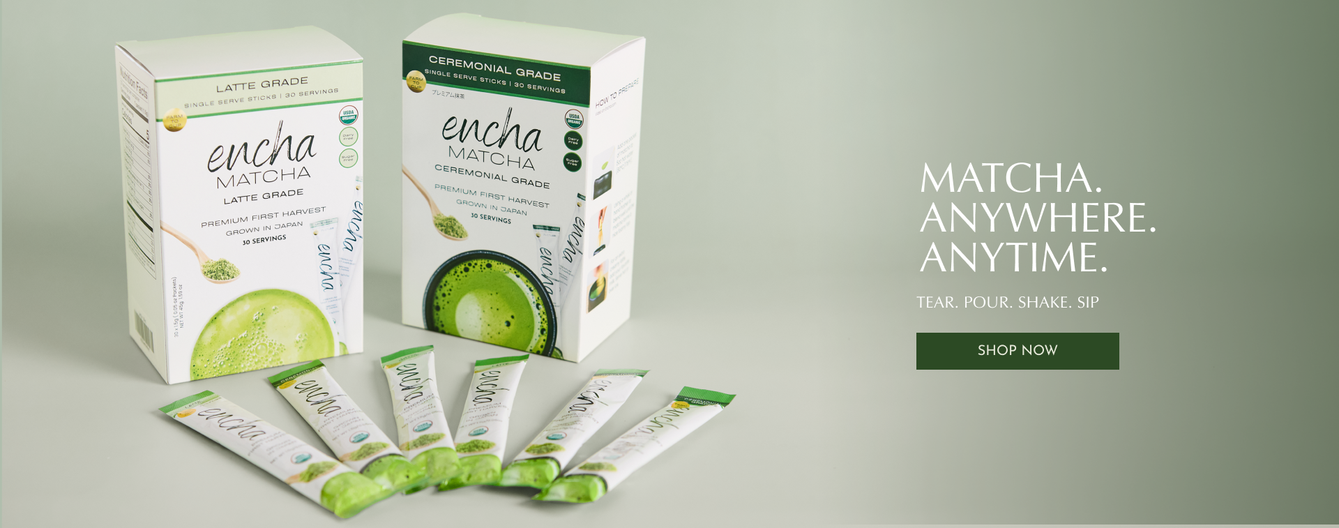 Encha DTC website banner