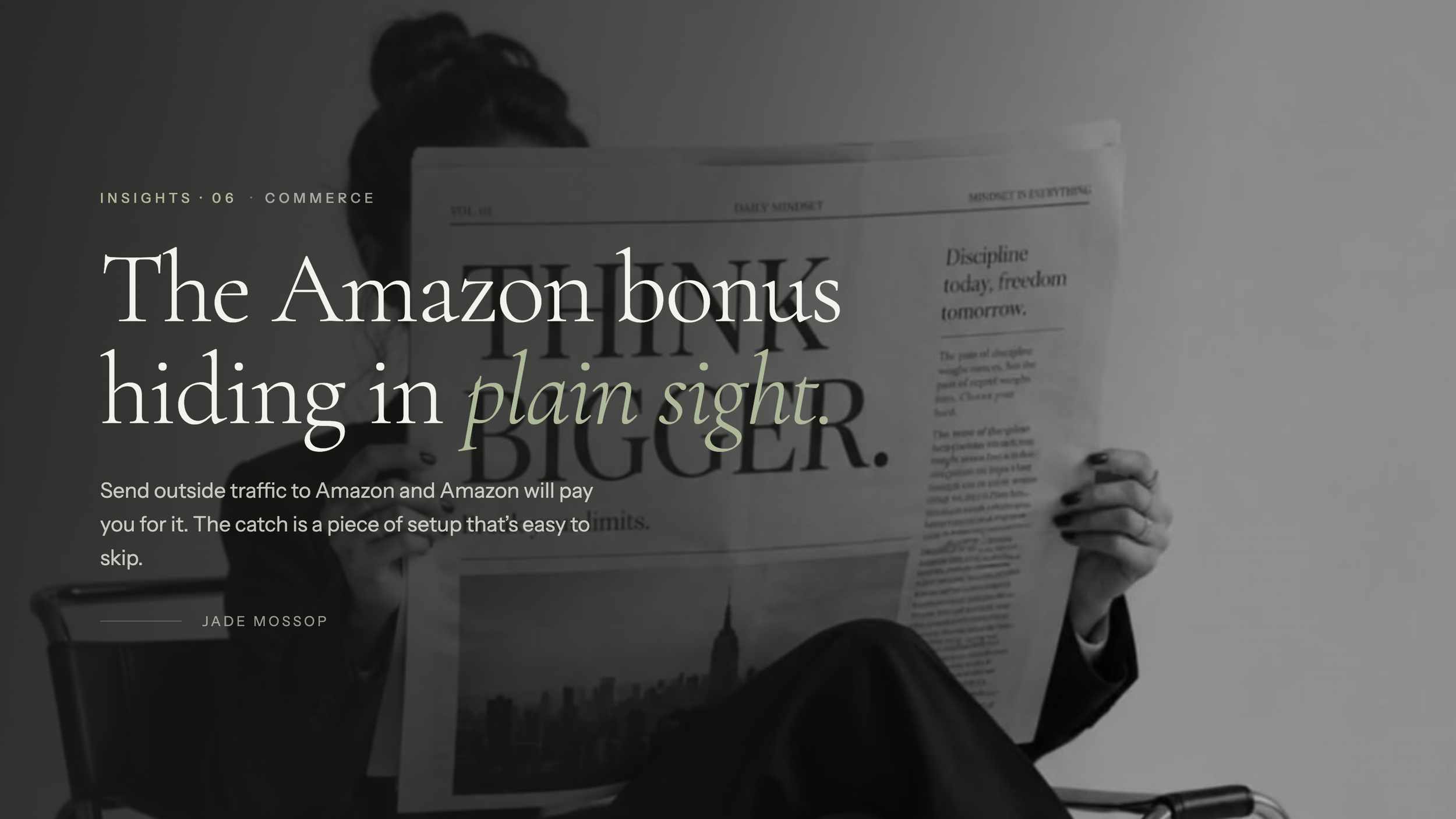 The Amazon Bonus Hiding in Plain Sight