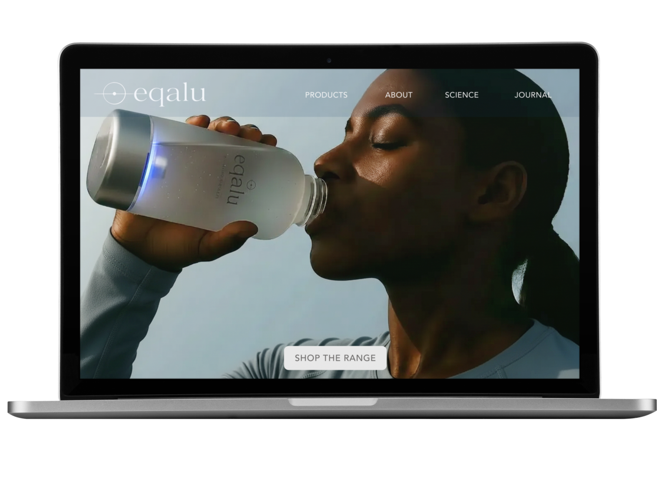 eqalu Shopify landing page mockuppng