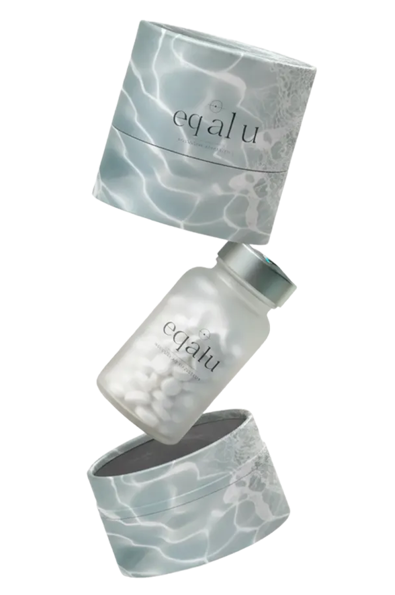 eqalu hydrogen tablet packaging design