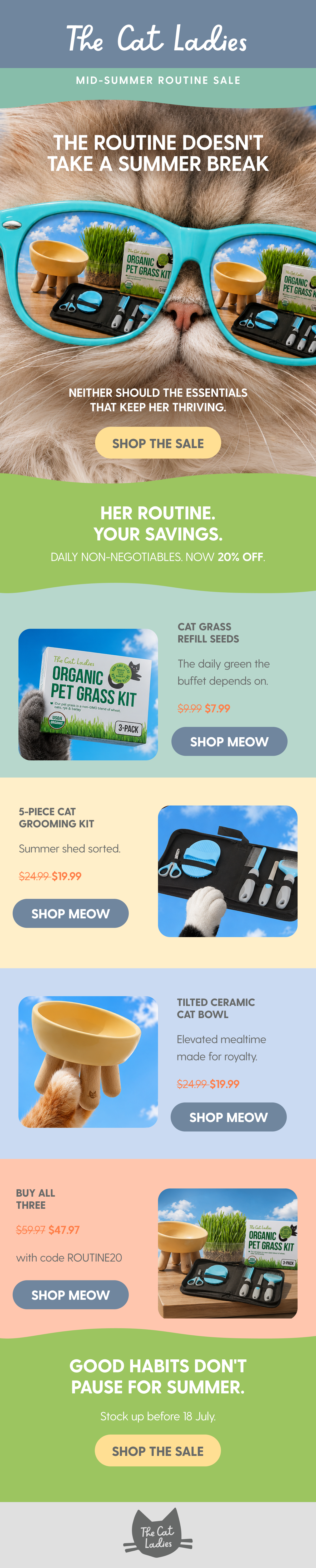 The Cat Ladies CRM mailer