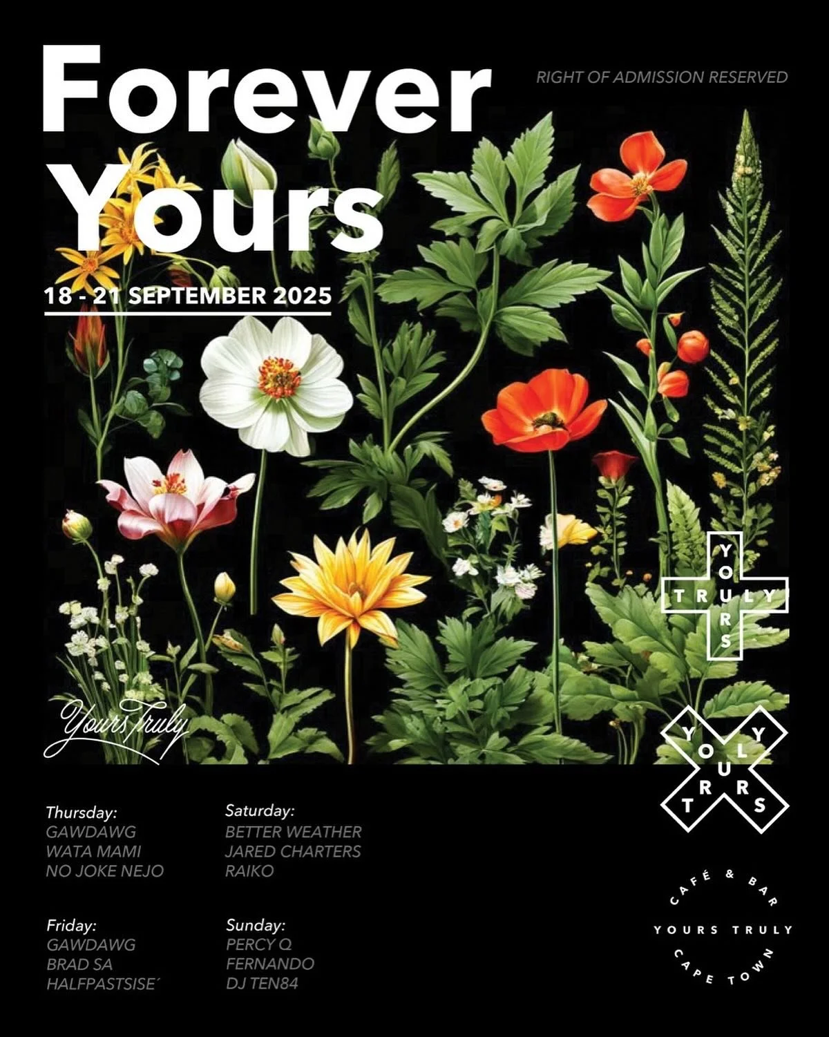 And so our weekend begins. We look forward to seeing you throughout 🍕🍺🎵🪩😁

@yourstrulycafe #yourstruly #allyours #thisisyours #sametimetomorrow #restaurant #bar #capetown #southafrica @all.yours.co