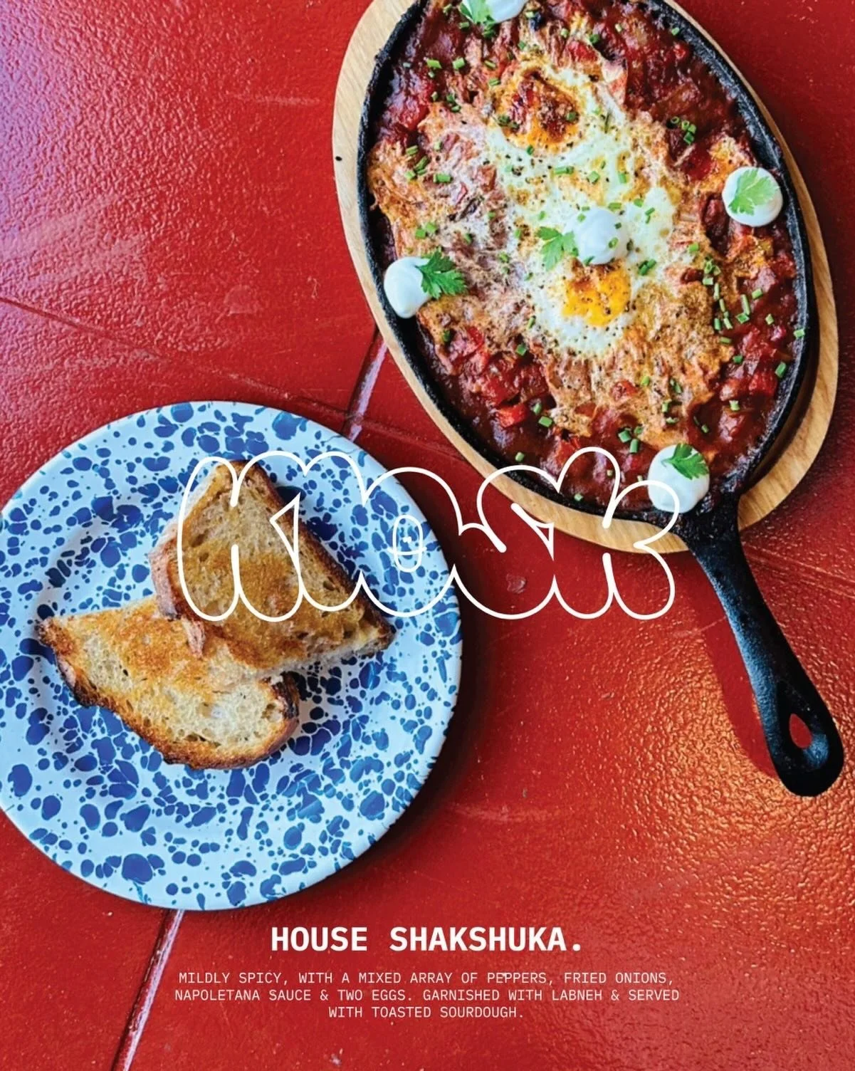 Come and give our new &amp; improved menu a try&hellip;.specifically our BREAKFAST &amp; BRUNCH 🥰👌

📸  House  Shakshuka - mildly spicy with a mixed array of peppers, fried onions, napoletana sauce and two eggs. Garnished with labneh and served wit