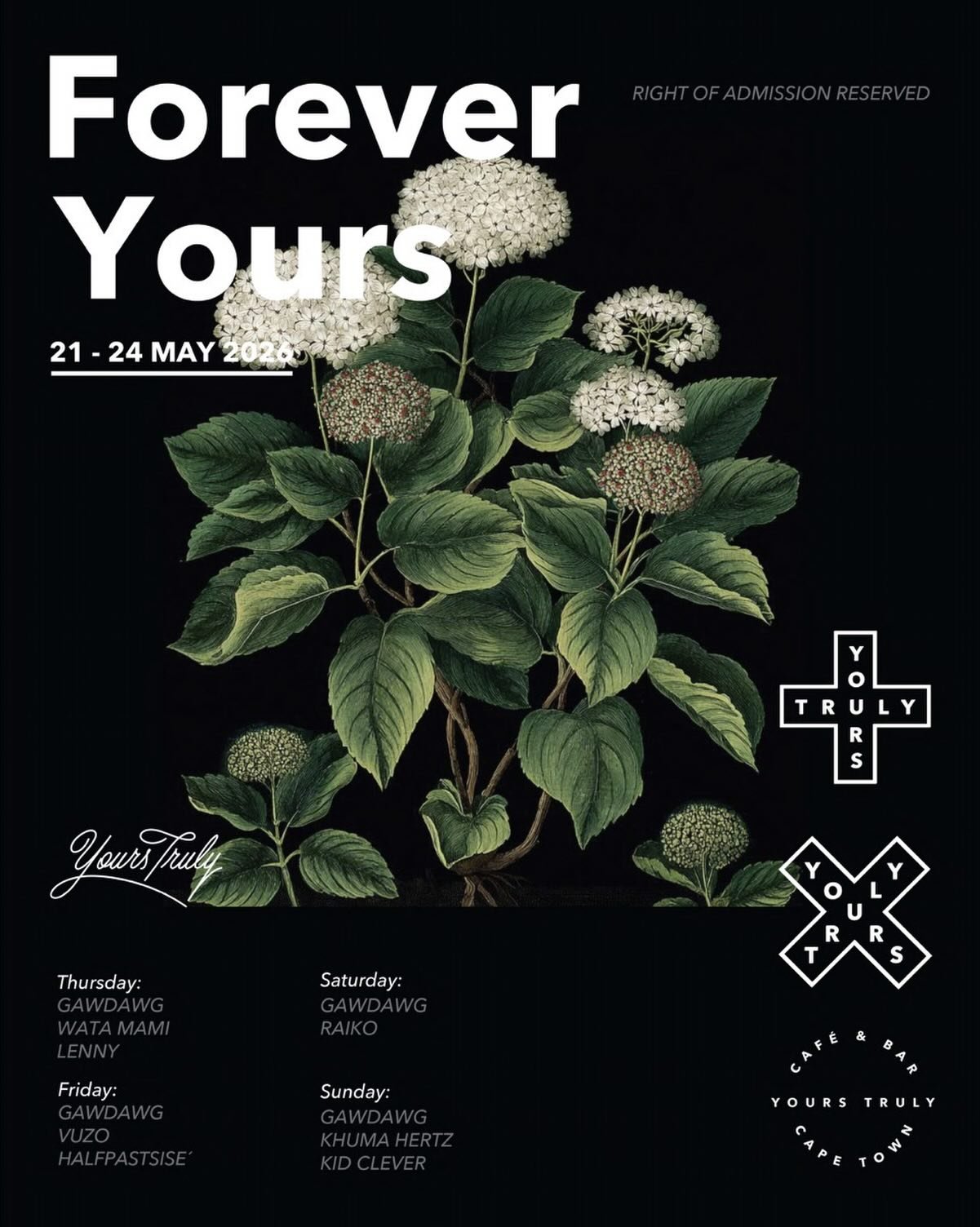 This upcoming weekend is looking super exciting. Come join in on some late night fun 🤩 🌿🪩🎵❤️

@yourstrulycafe #yourstruly #allyours #thisisyours #sametimetomorrow #restaurant @all.yours.co