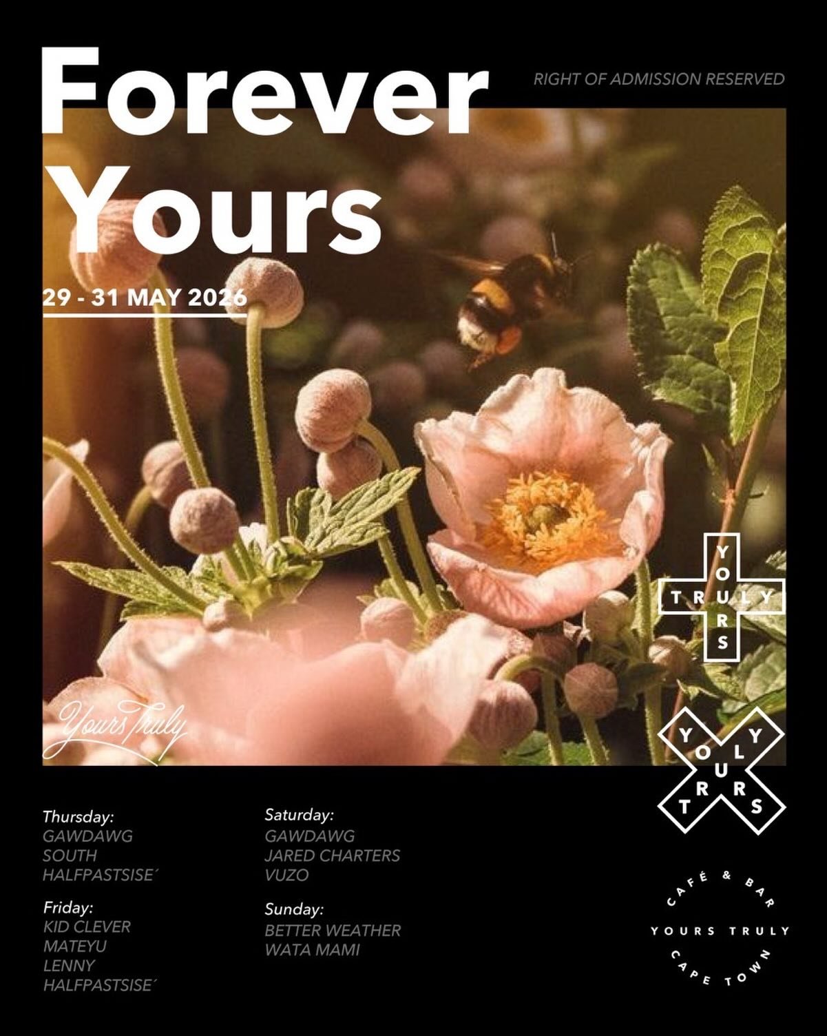We&rsquo;re thrilled that the weekend basically starts today! 

@yourstrulycafe #yourstruly #allyours #thisisyours #sametimetomorrow #restaurant @all.yours.co