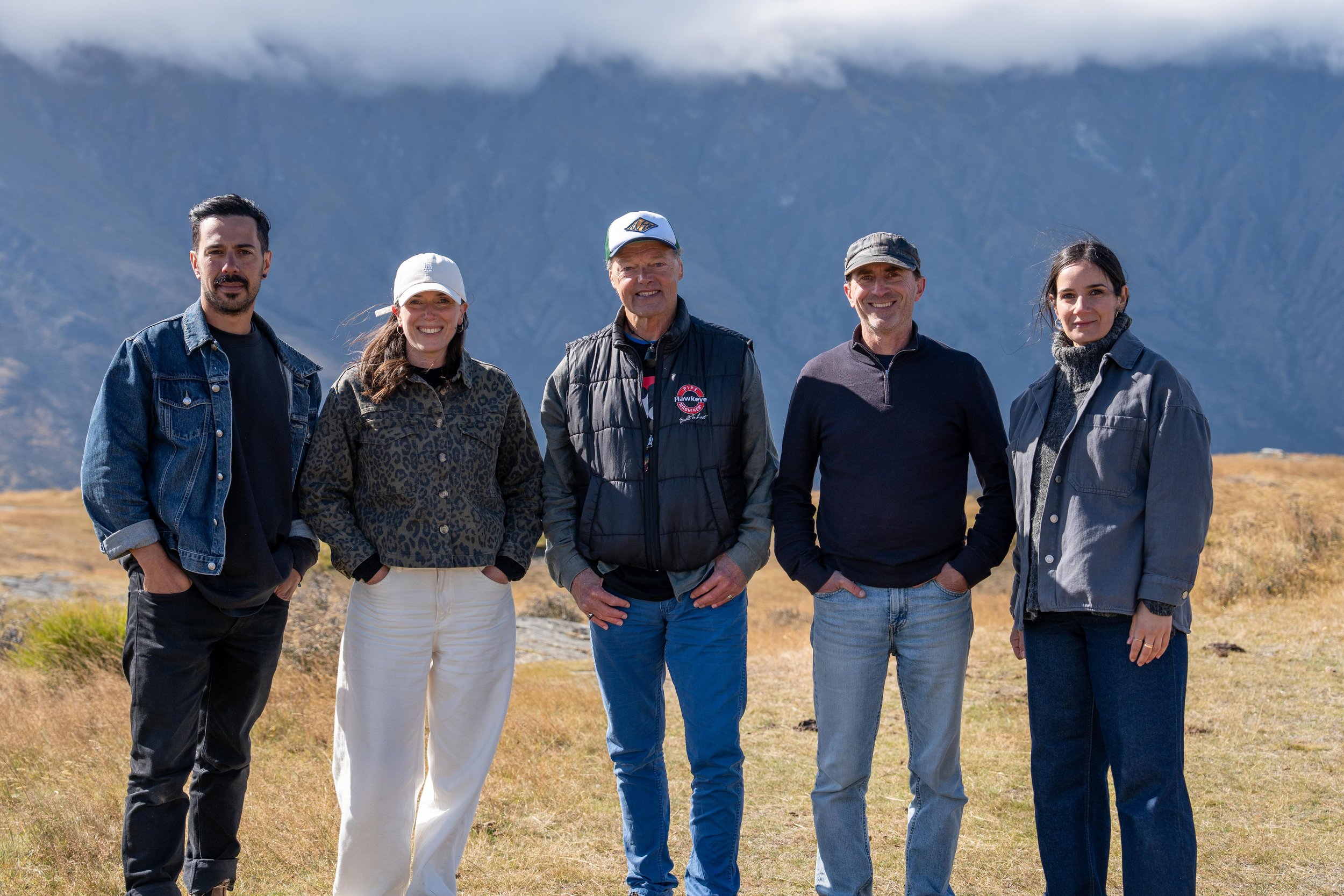 Team from left to right: Rob Romero (DoP), Pennie Hunt (writer & director), Bruce Hopkins (lead role), Stefan Roesch (producer) and Nadia Insolia (co-producer)