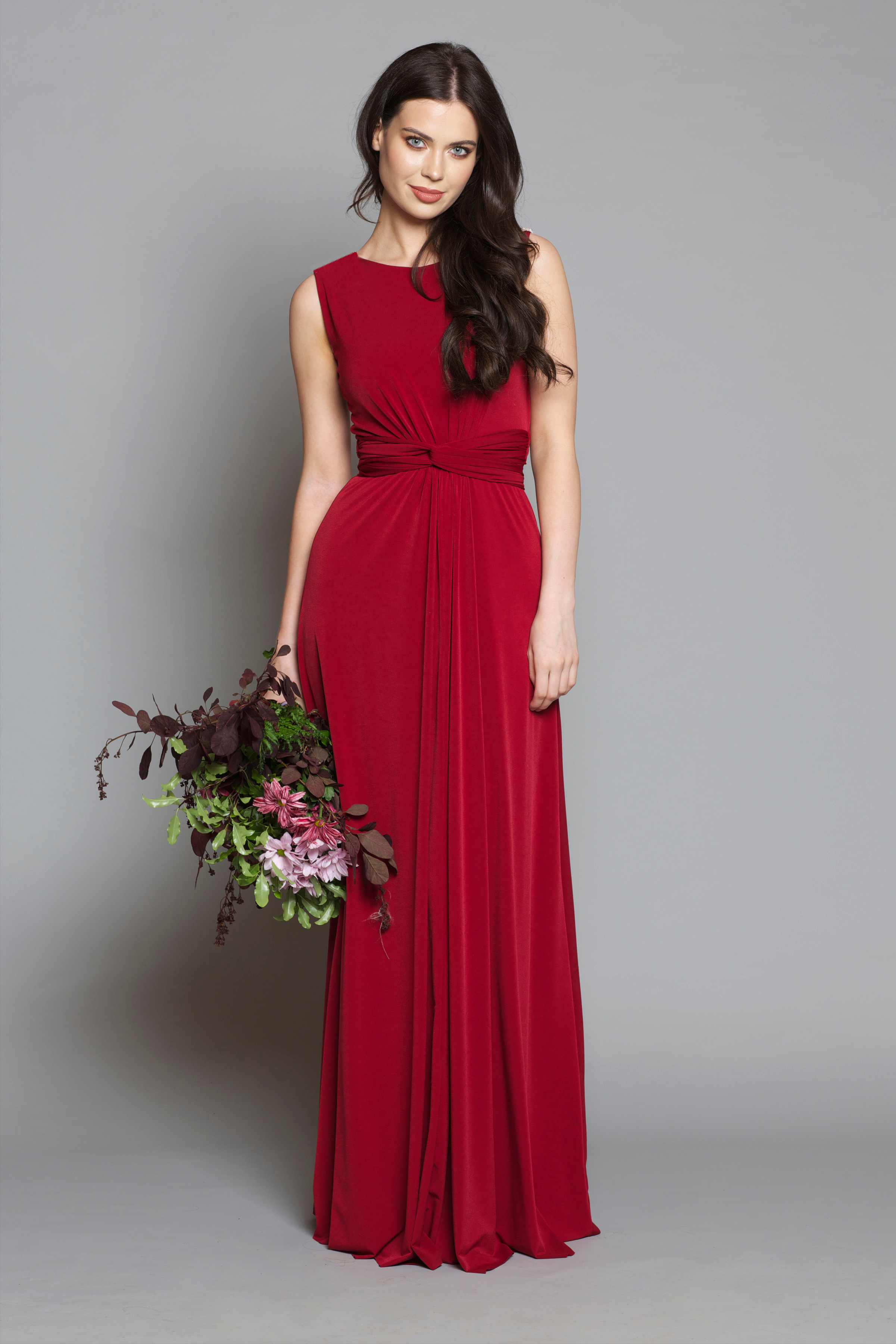 Red dresscode wrap dress with v front (2).png