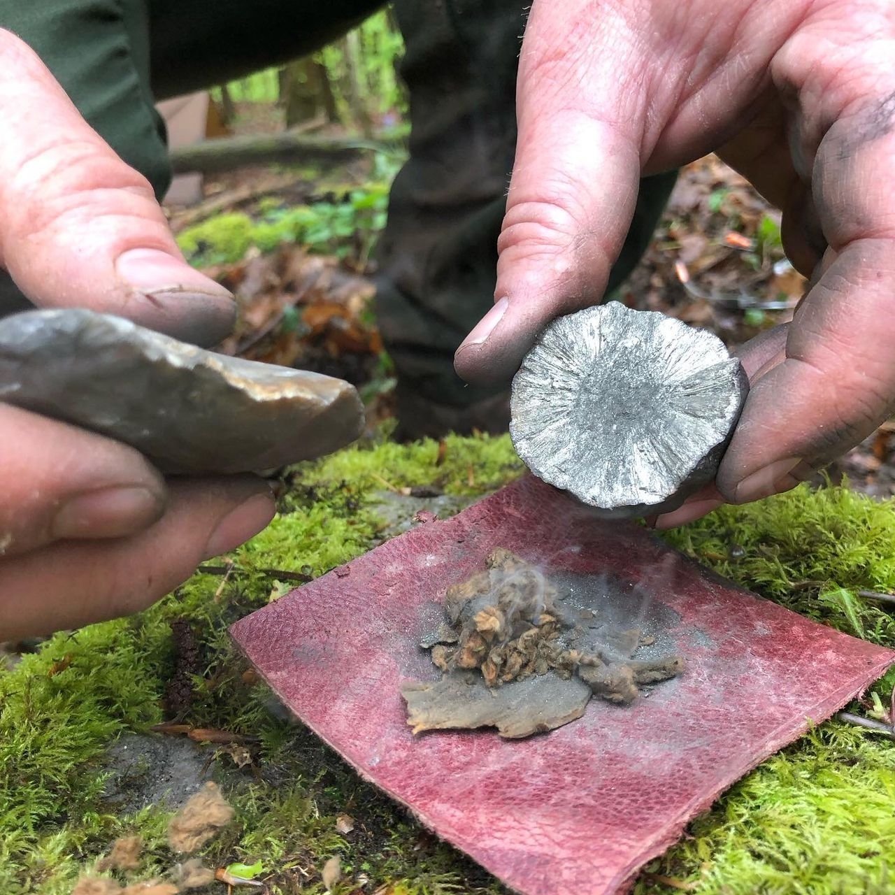 Flint and Marcasite to create sparks