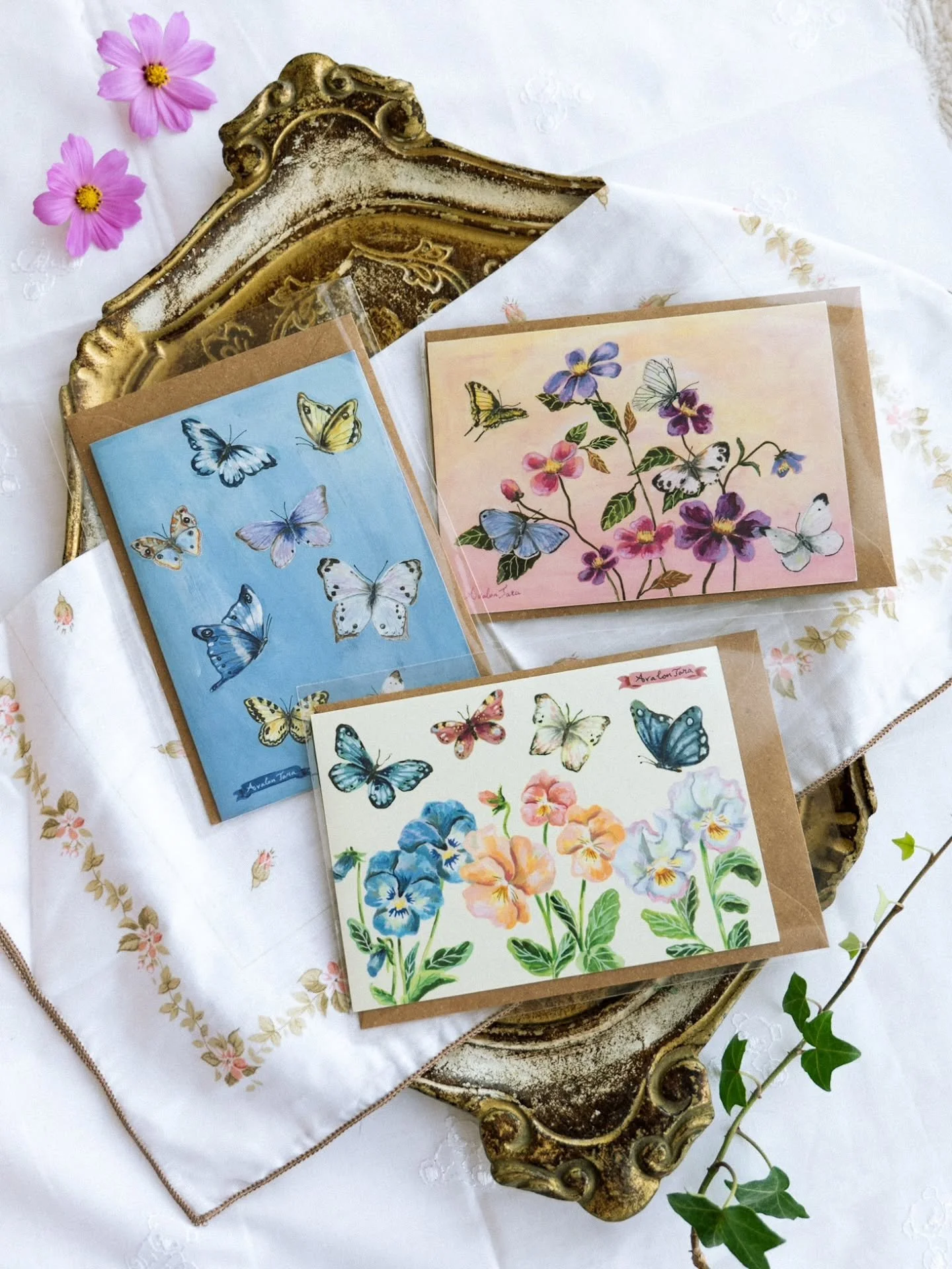 Butterfly Postcard Set &middot; Now Available in my webshop 🦋

A collection inspired by the fleeting beauty of petals and wings 🌿
Find them via the link in my bio ✨

#butterflyillustration #storybookillustration #whimsicalart #natureillustration #p