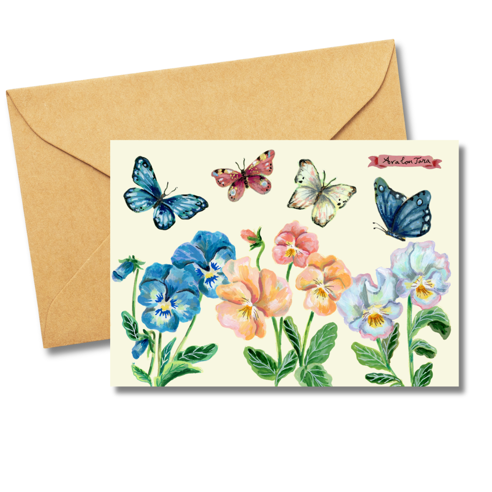 Pansies Card
