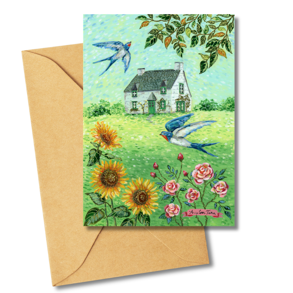 Cottage House Card