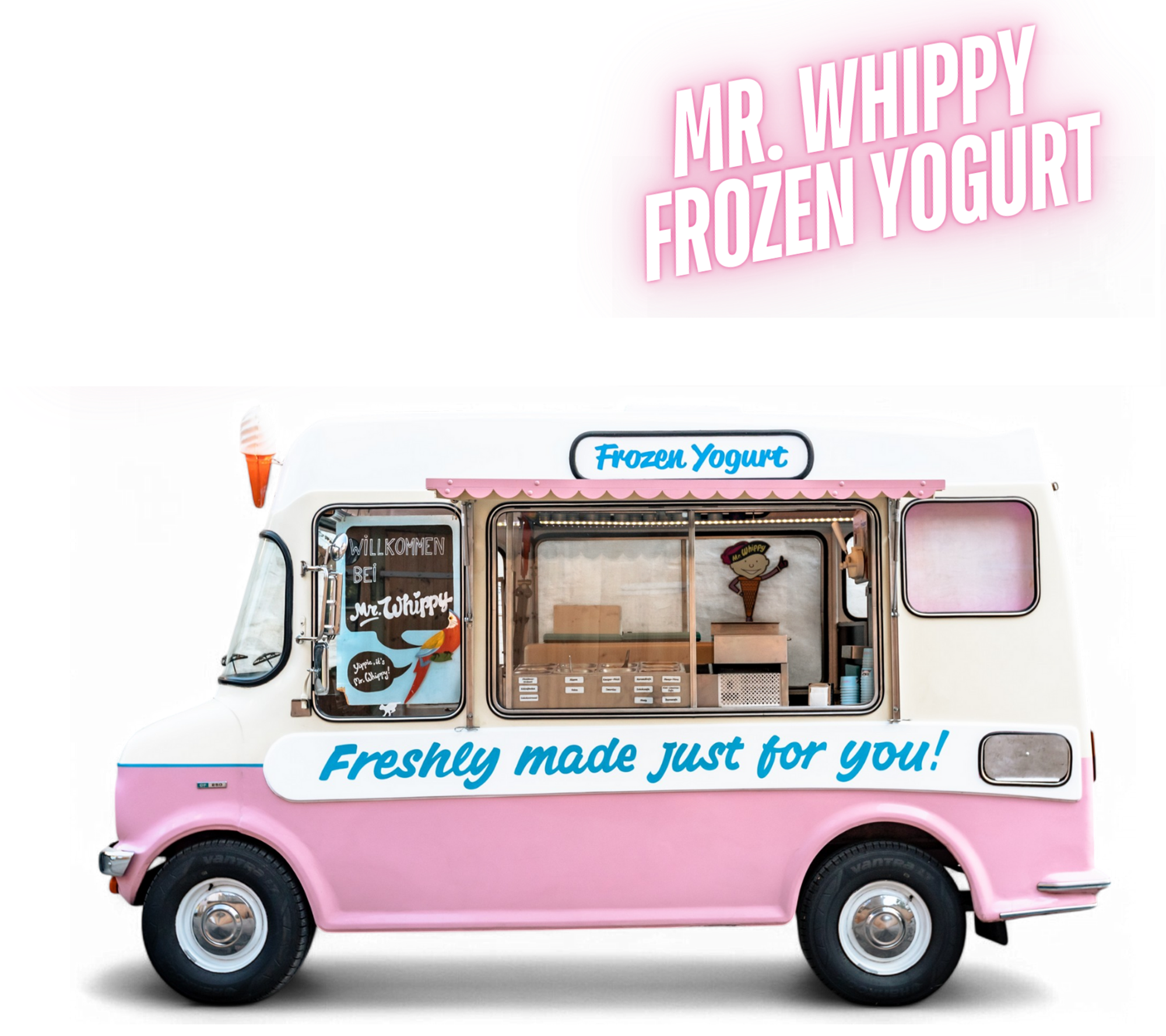 Mr Whippy Frozemn Yogurt ice cream truck Berlin