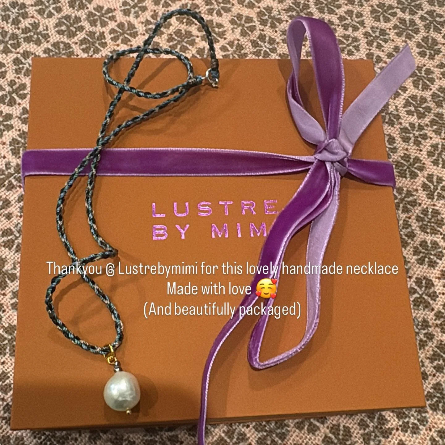A surprise today from @lustrebymimi 🙏
Love my new necklace 💕