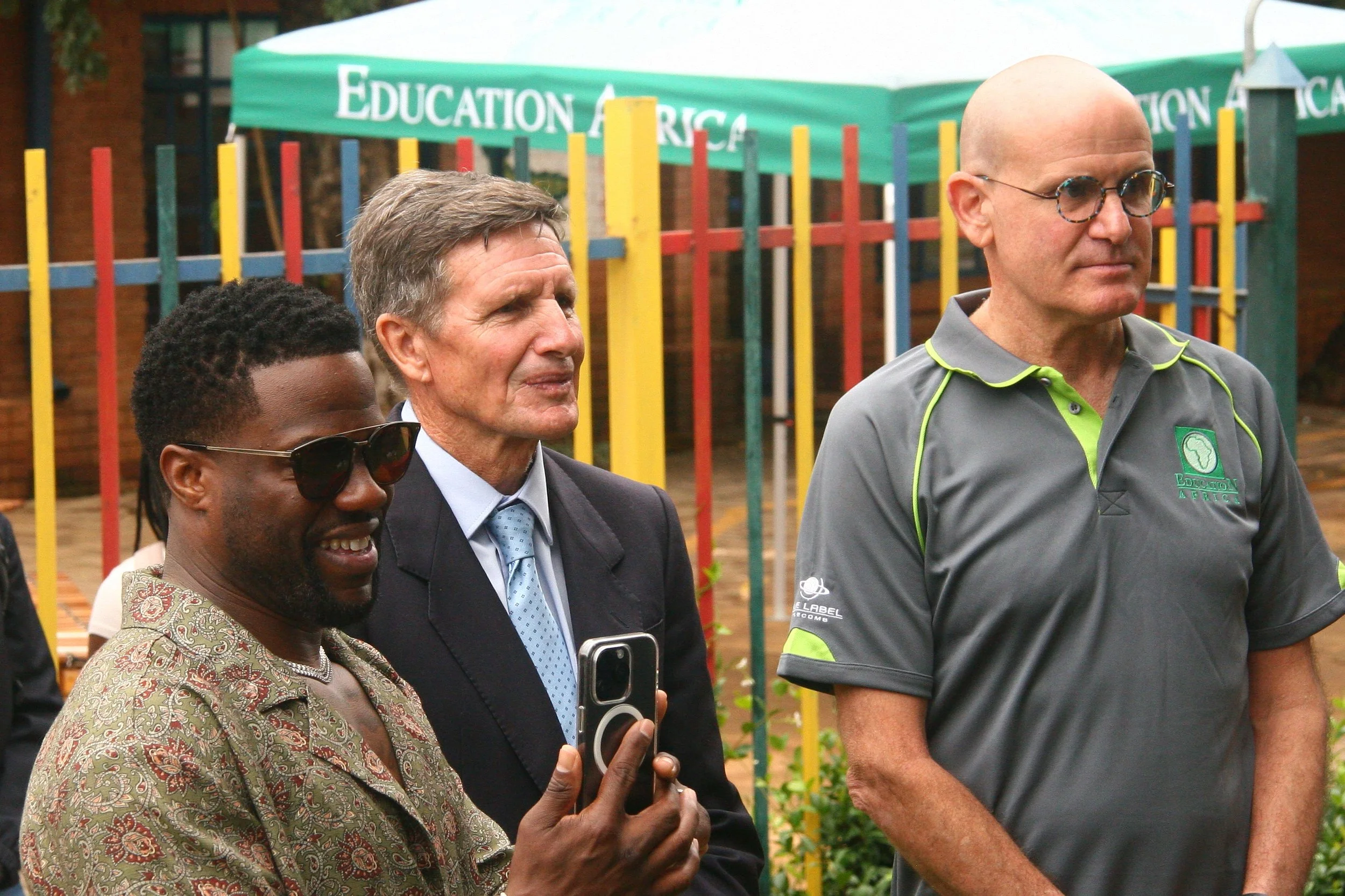 At the Nelson Mandela Foundation for the handover of the James Urdang & Education Africa Collection of 
memorabilia, photographs and original video footage
