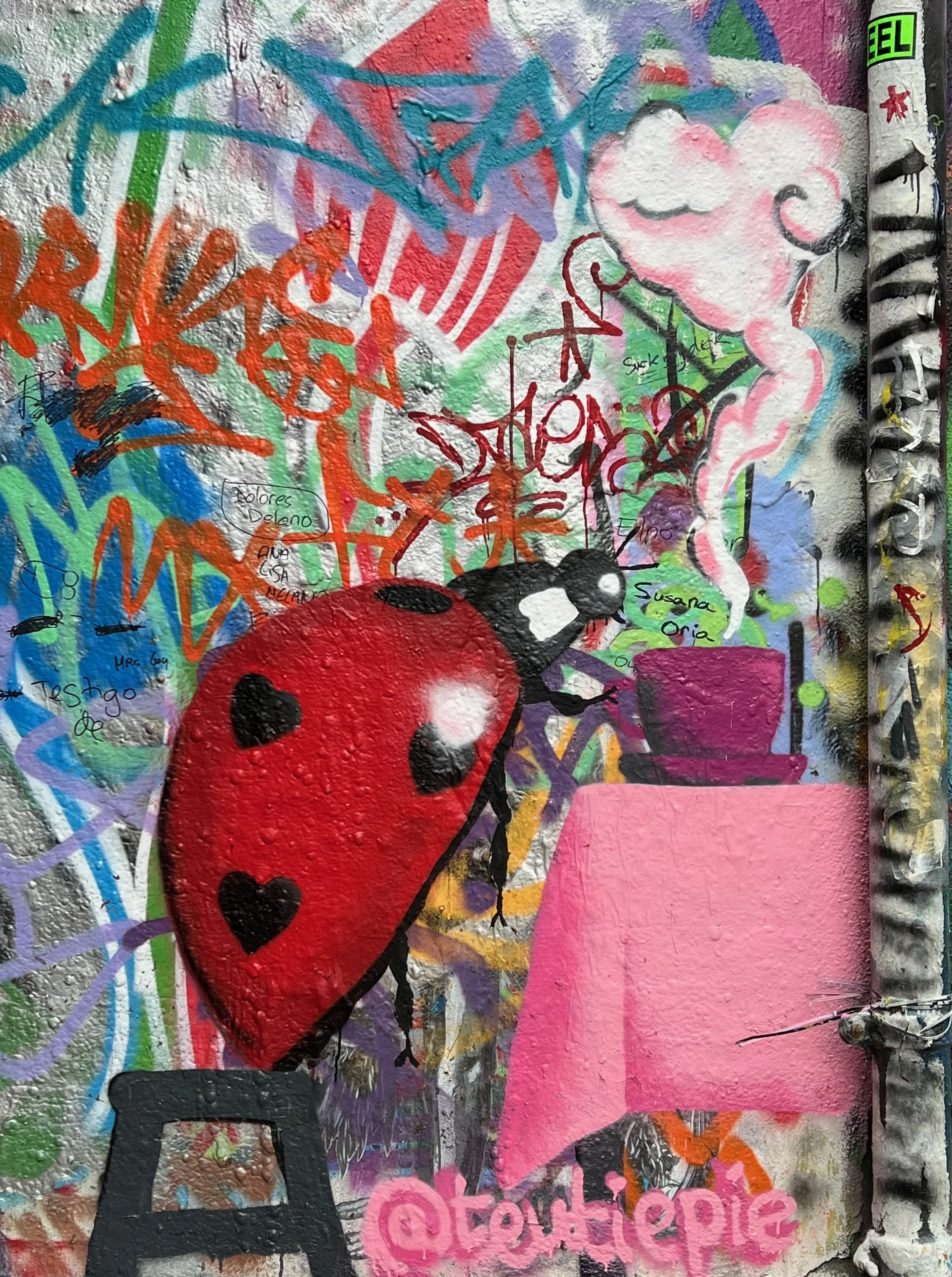 © Julie Wilkin – Ladybird at The Graffiti Tunnel, Leake St, London 