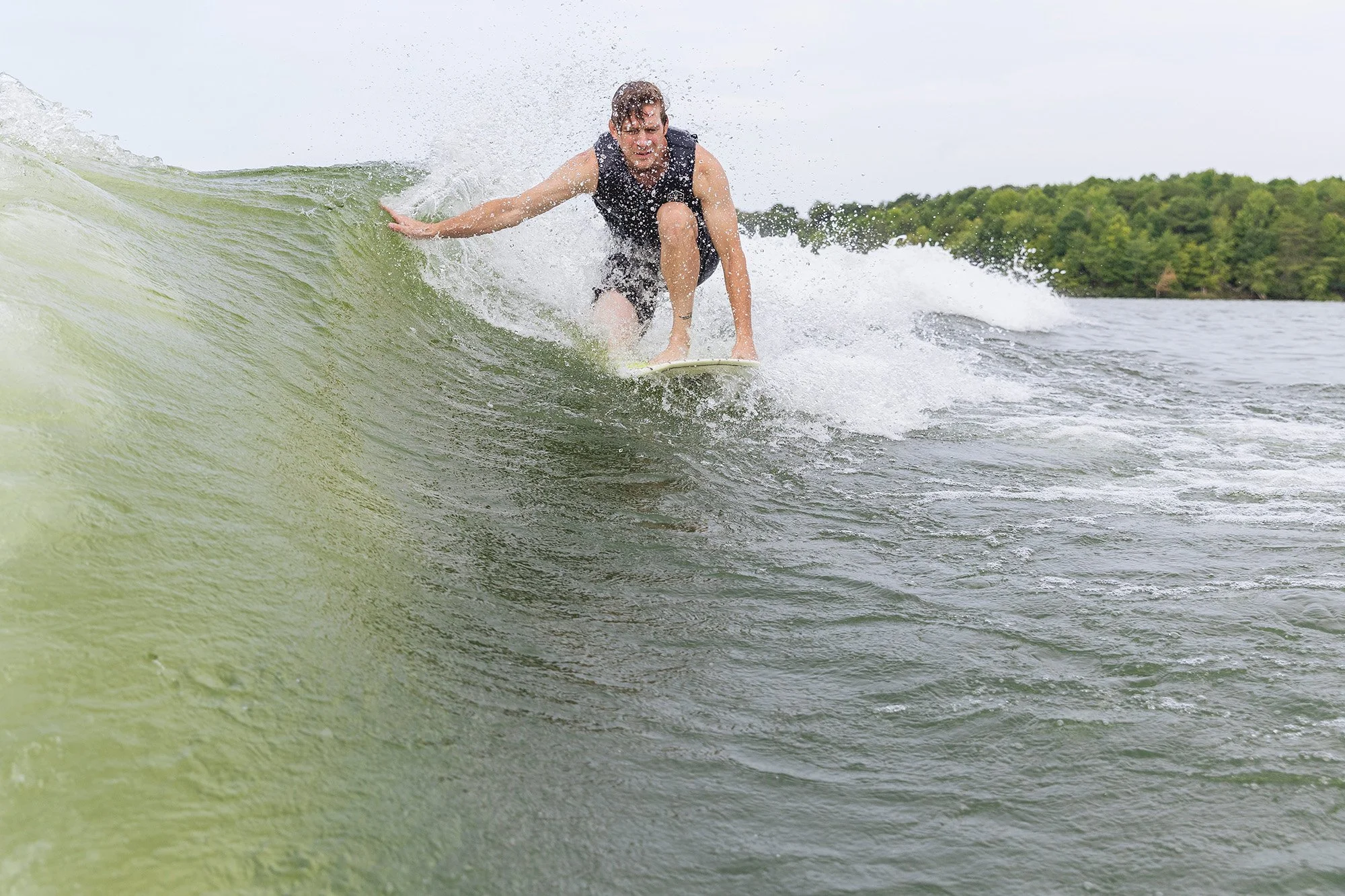 Wakesurfing on Tellico Lake