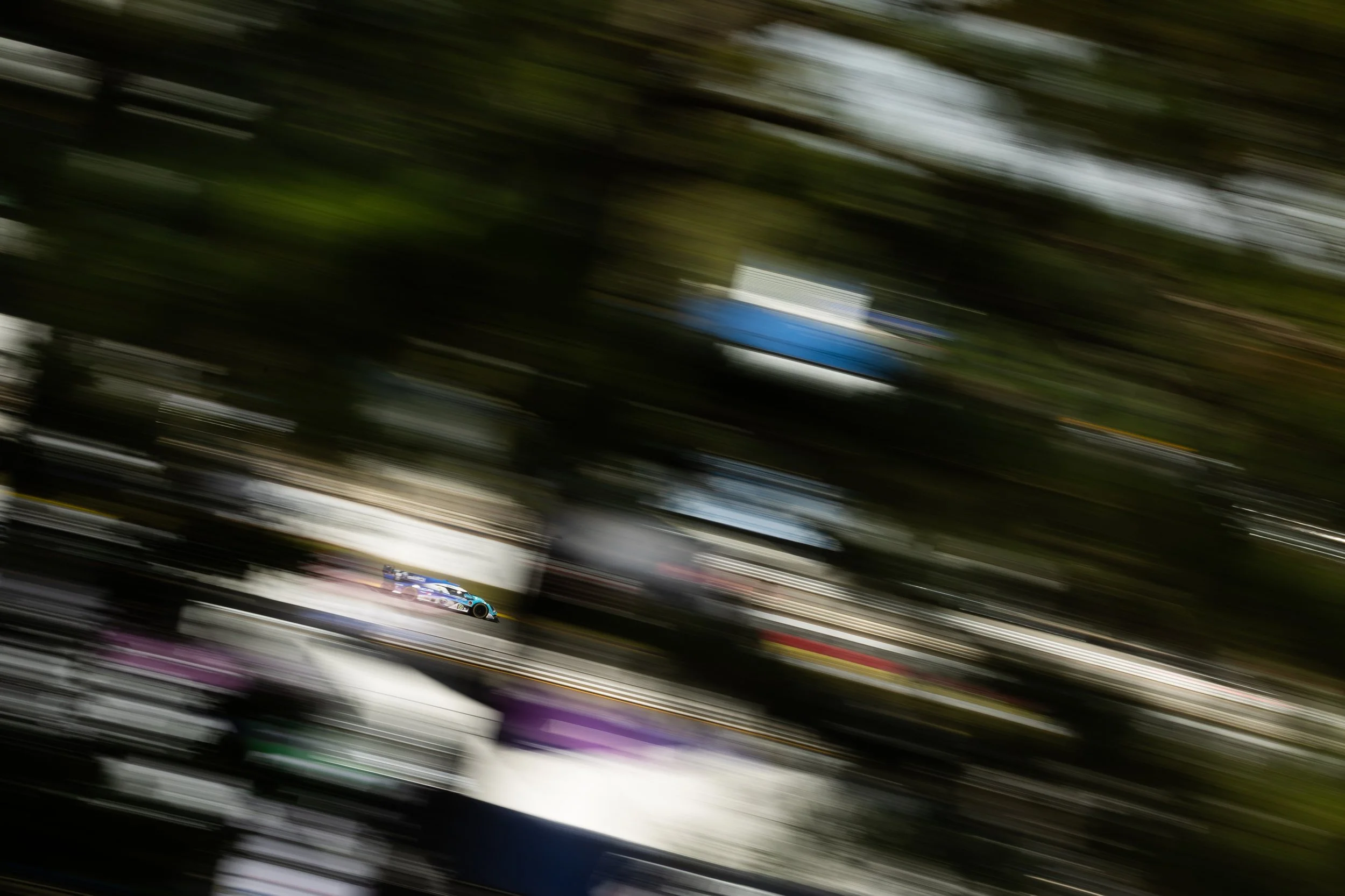 The #60 Meyer Shank Racing Acura ARX-06 speeds down the front straight away during the  28th annual Motul Petit Le Mans on Oct 11, 2025 at Michelin Raceway Road Atlanta.