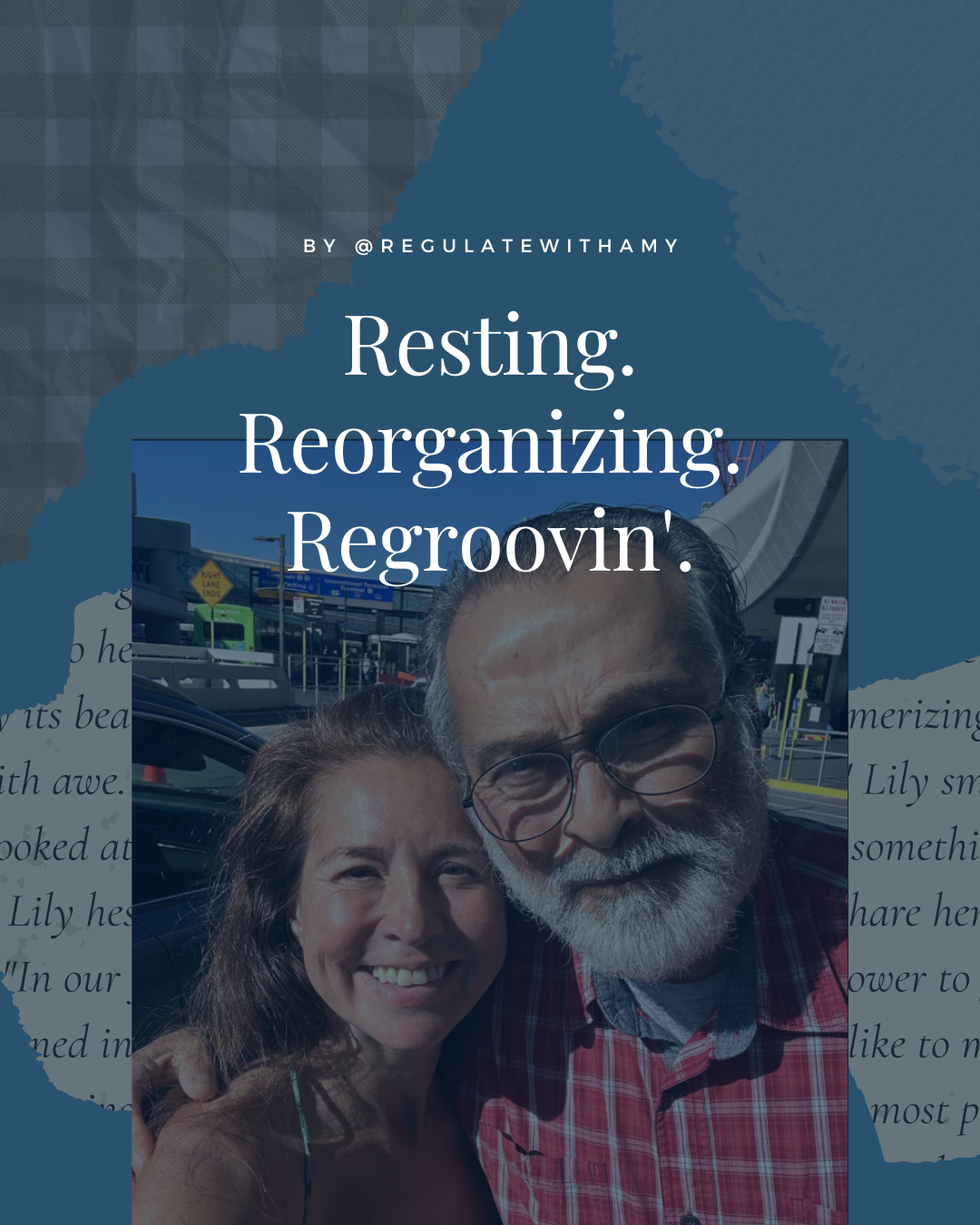 Resting. Reorganizing. Regroovin'.