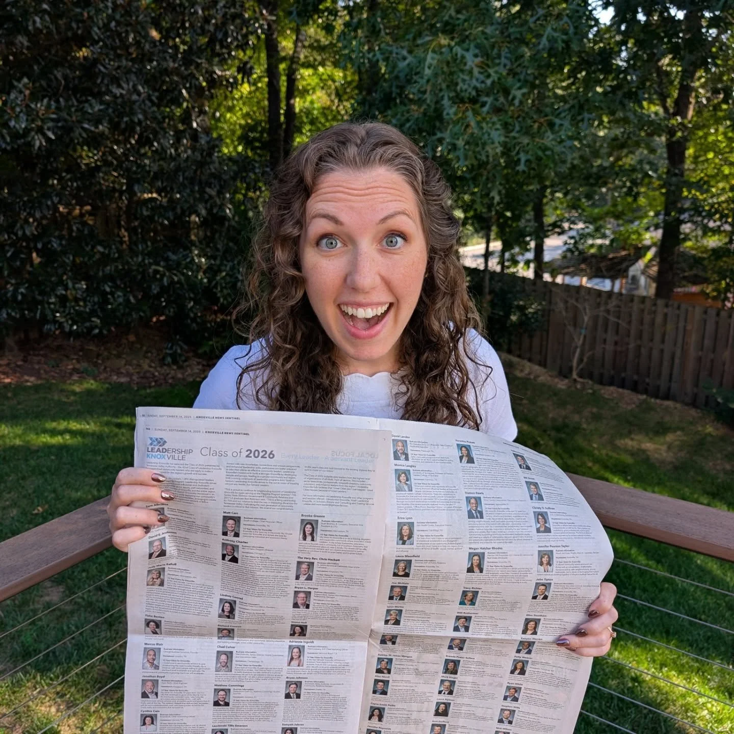 Look who's in the @knoxvillephoto today!!!

Grab your copy of today's Sunday paper and flip to pages 14-15A for a big announcement! 🙌&hearts;️