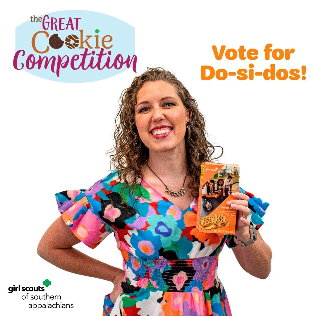 I&rsquo;m officially competing in the 2026 Great Cookie Competition for Girl Scouts of Southern Appalachians, and I&rsquo;m proudly representing Do-si-dos. 🍪

In this competition, donations equal votes, and the cookie with the most votes will be cro