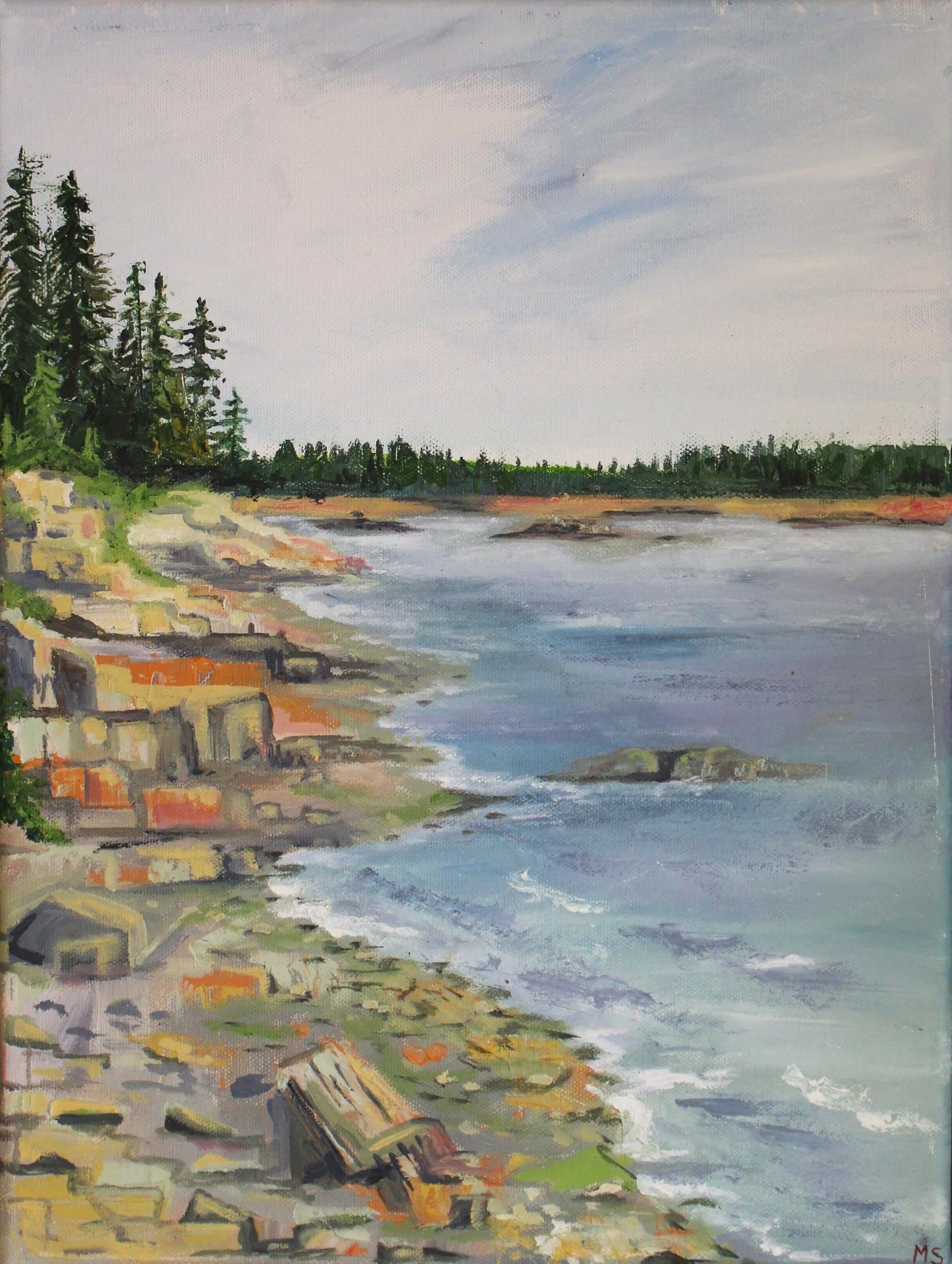 Seaside ME, Oil on Canvas, 2022