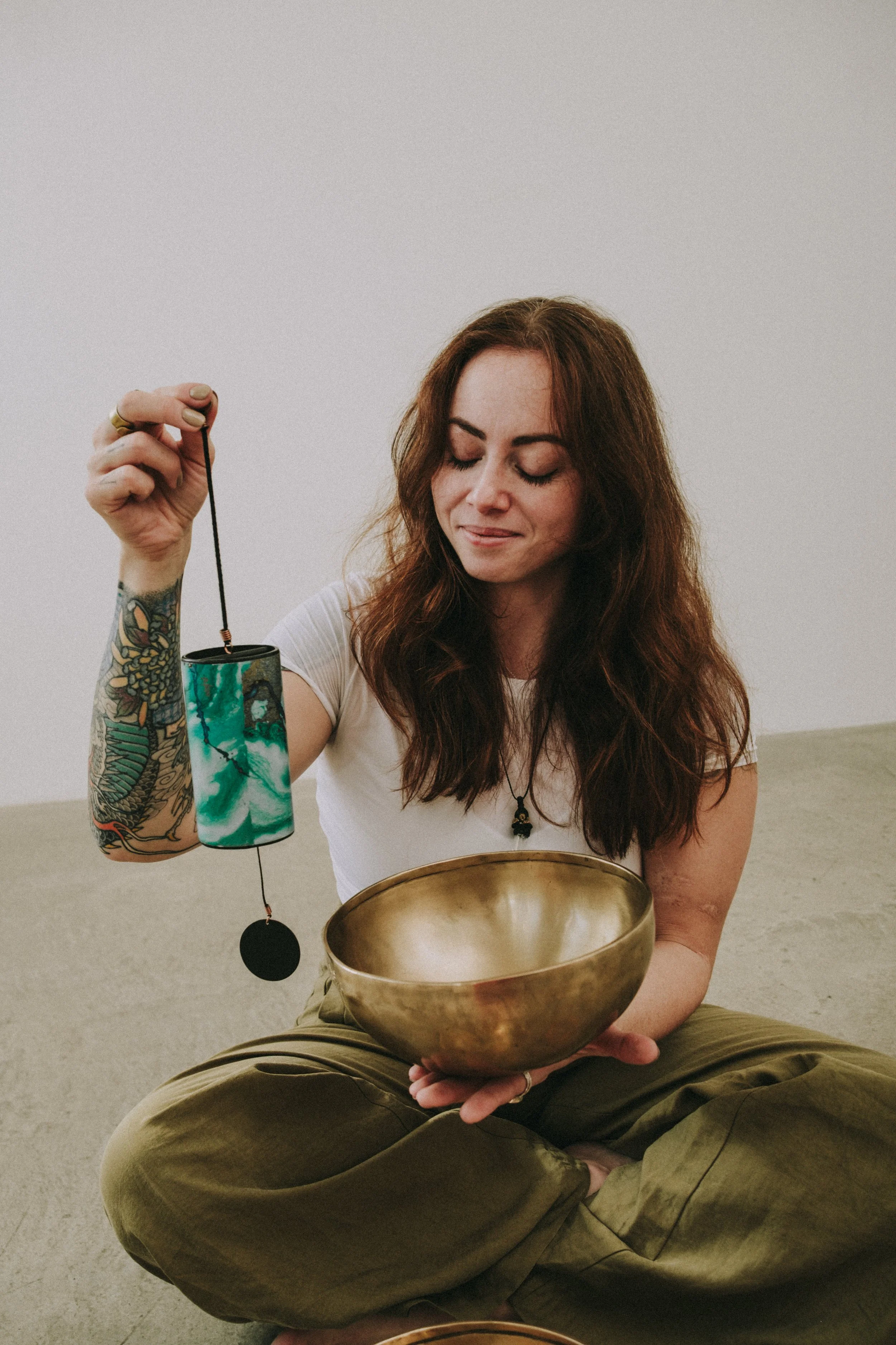 Personal Brand Shoot for Yoga Teacher Sound Healer Pilates Teacher London