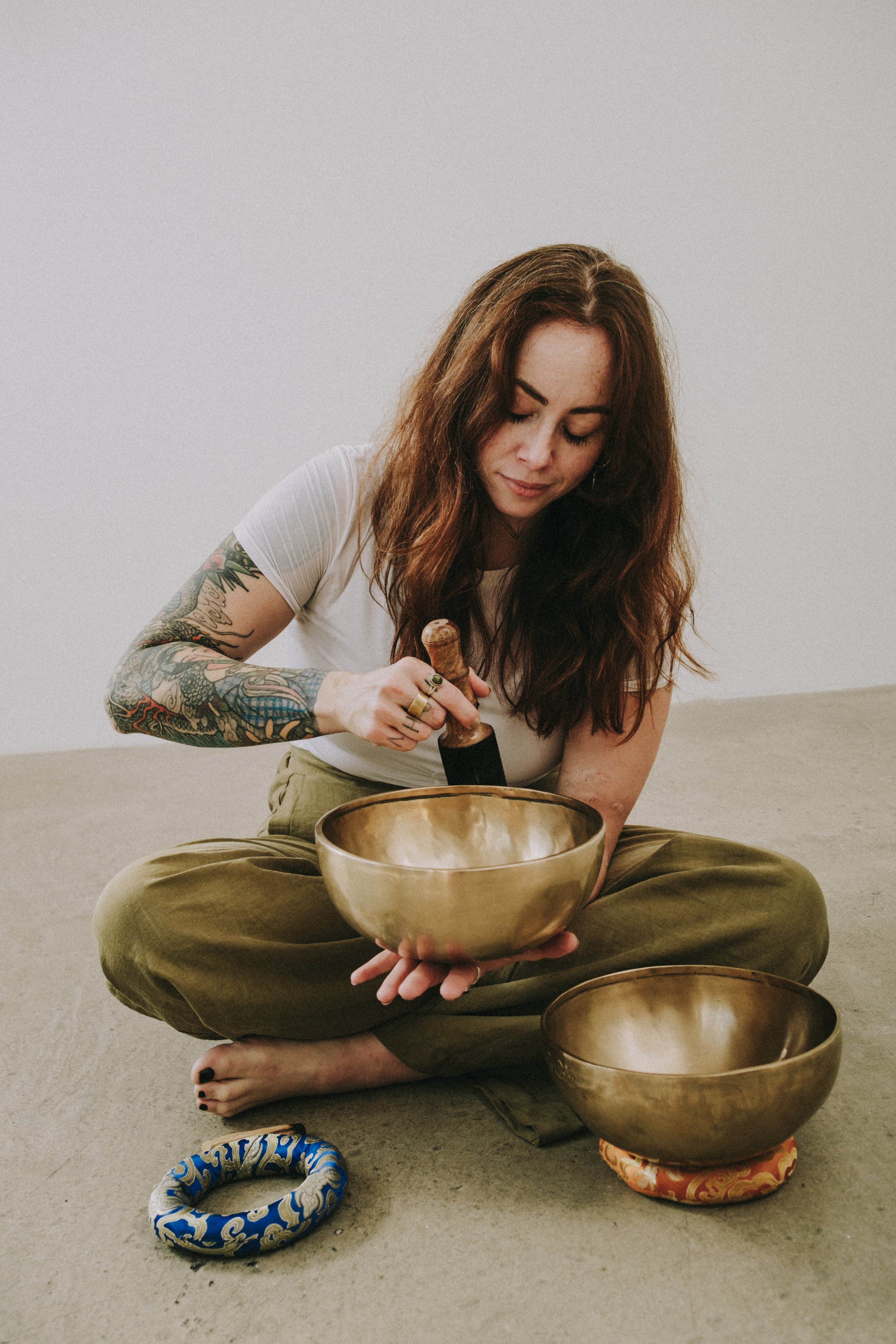 Personal Brand Shoot for Yoga Teacher Sound Healer Pilates Teacher London