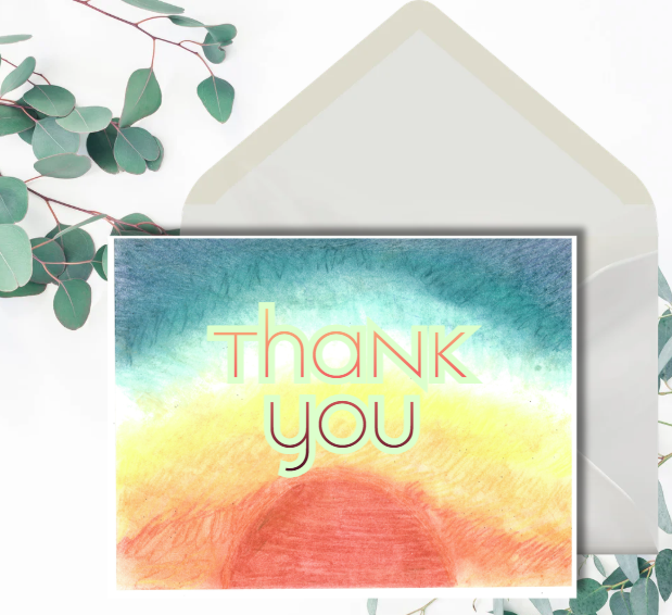 Greeting Card : Thank You