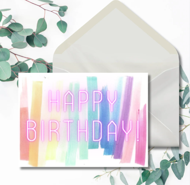 Greeting Card: Happy Birthday
