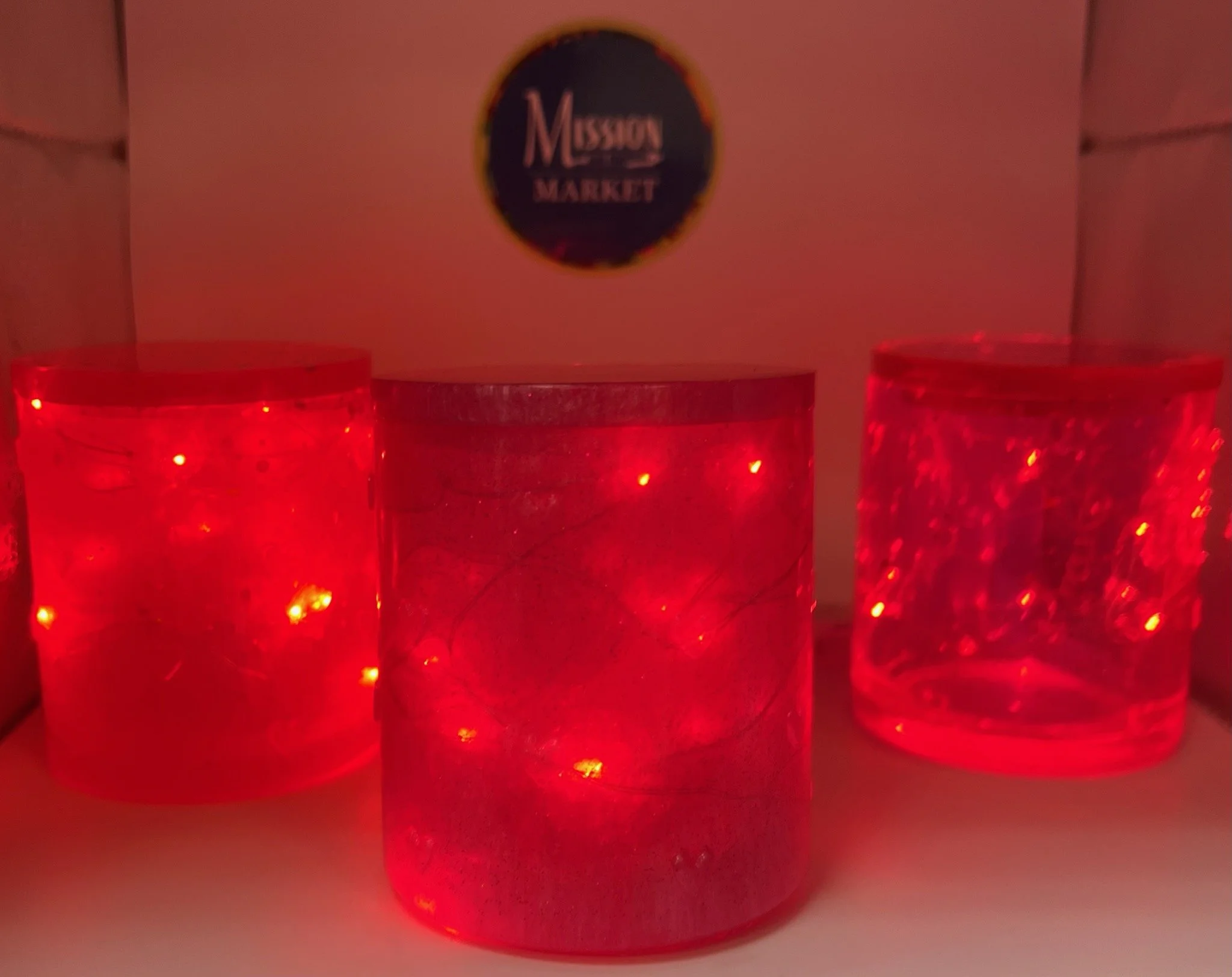 Valentines day themed cylindrical jewelry storage box