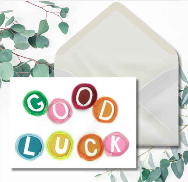 Greeting Card: Good luck