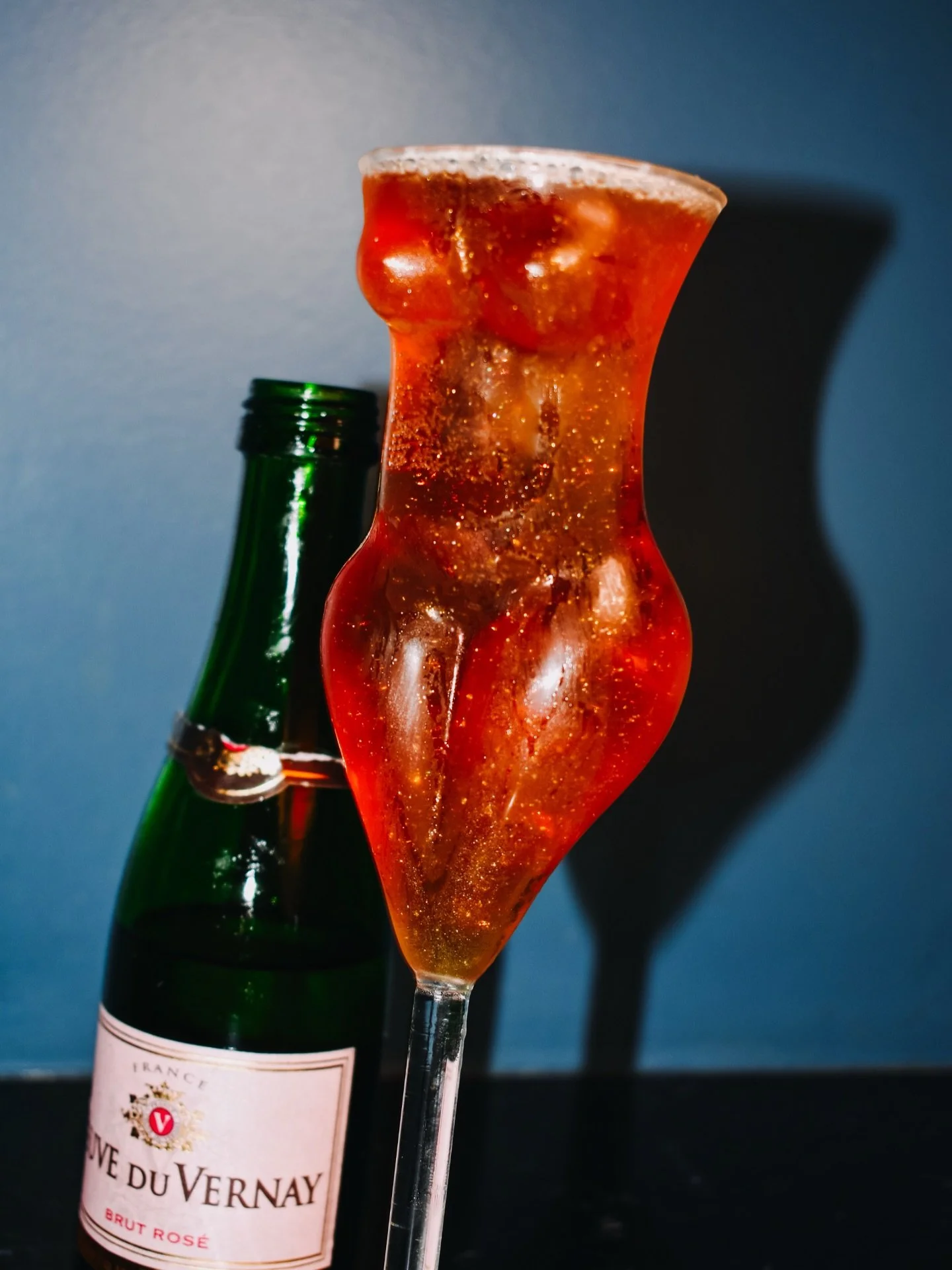 She was made to turn heads. 

The Foreign Exchange Student. Ciroc VS Cognac or OYO Vanilla, Chocolate Liqueur, Pomegranate Molasses and Sparkling Rose.
