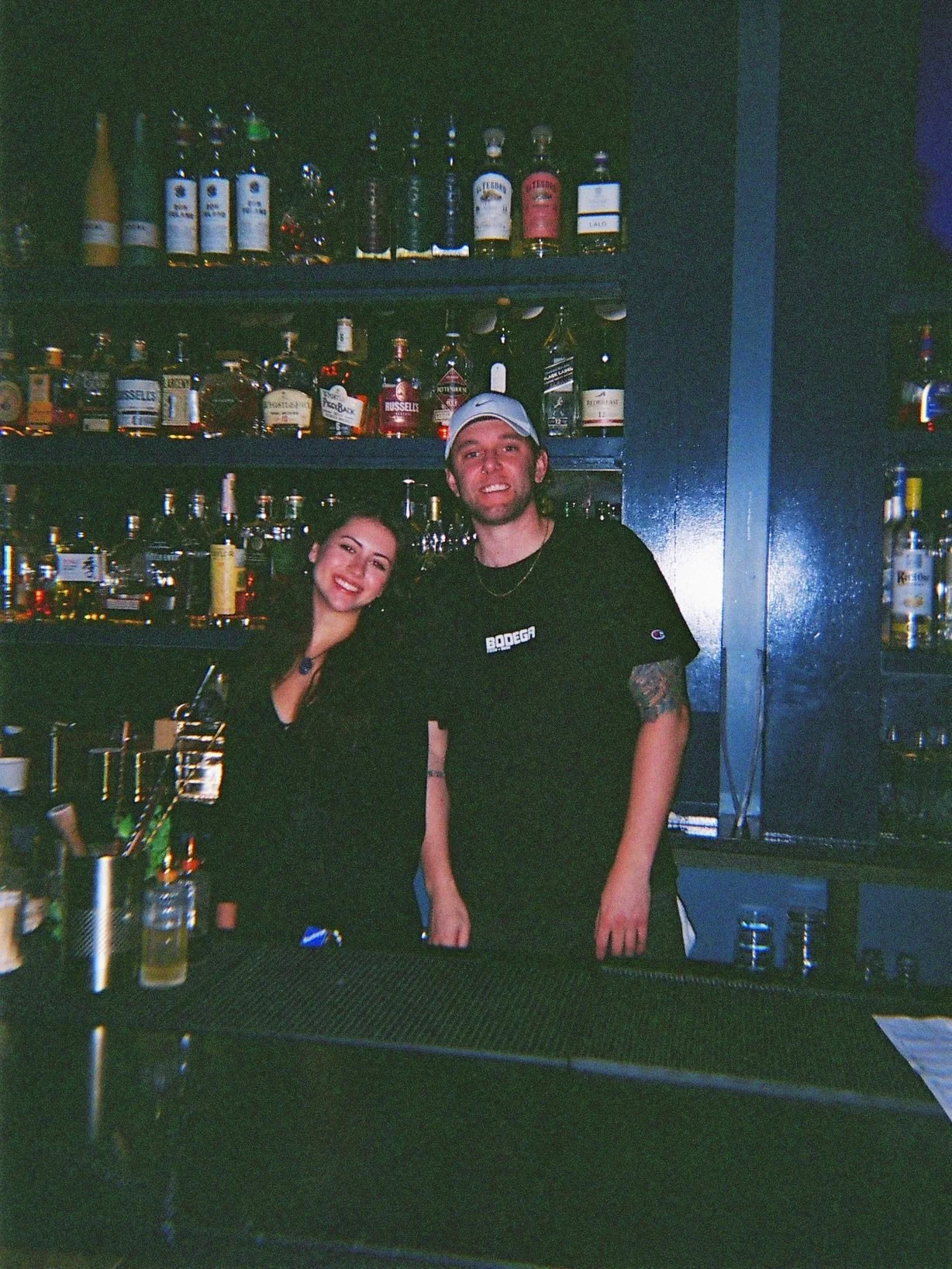 The @columbusbodega disposable made its way to Apt B. The only photos were of our crew. We&rsquo;re glad you love the best bartenders in the city as much as we do. 🖤