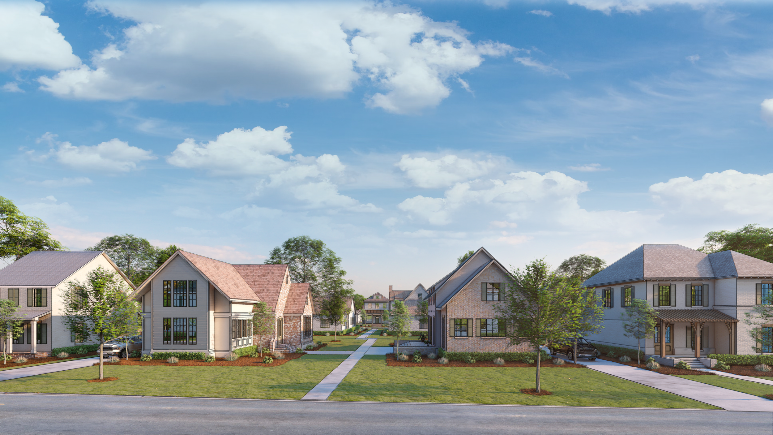 Menlo View — community rendering for Benton at Magnolia Woods