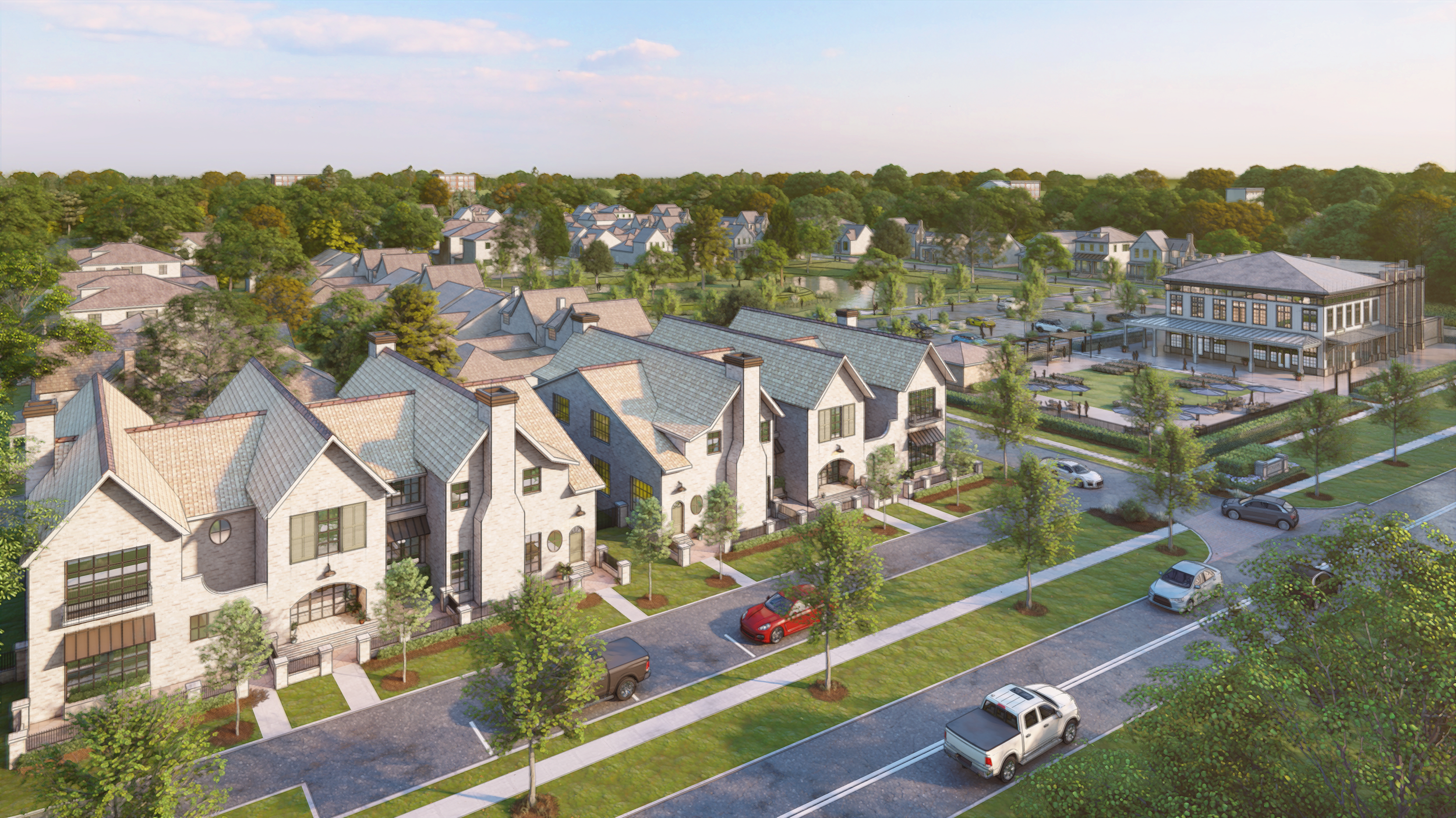 Highland View — community rendering for Benton at Magnolia Woods
