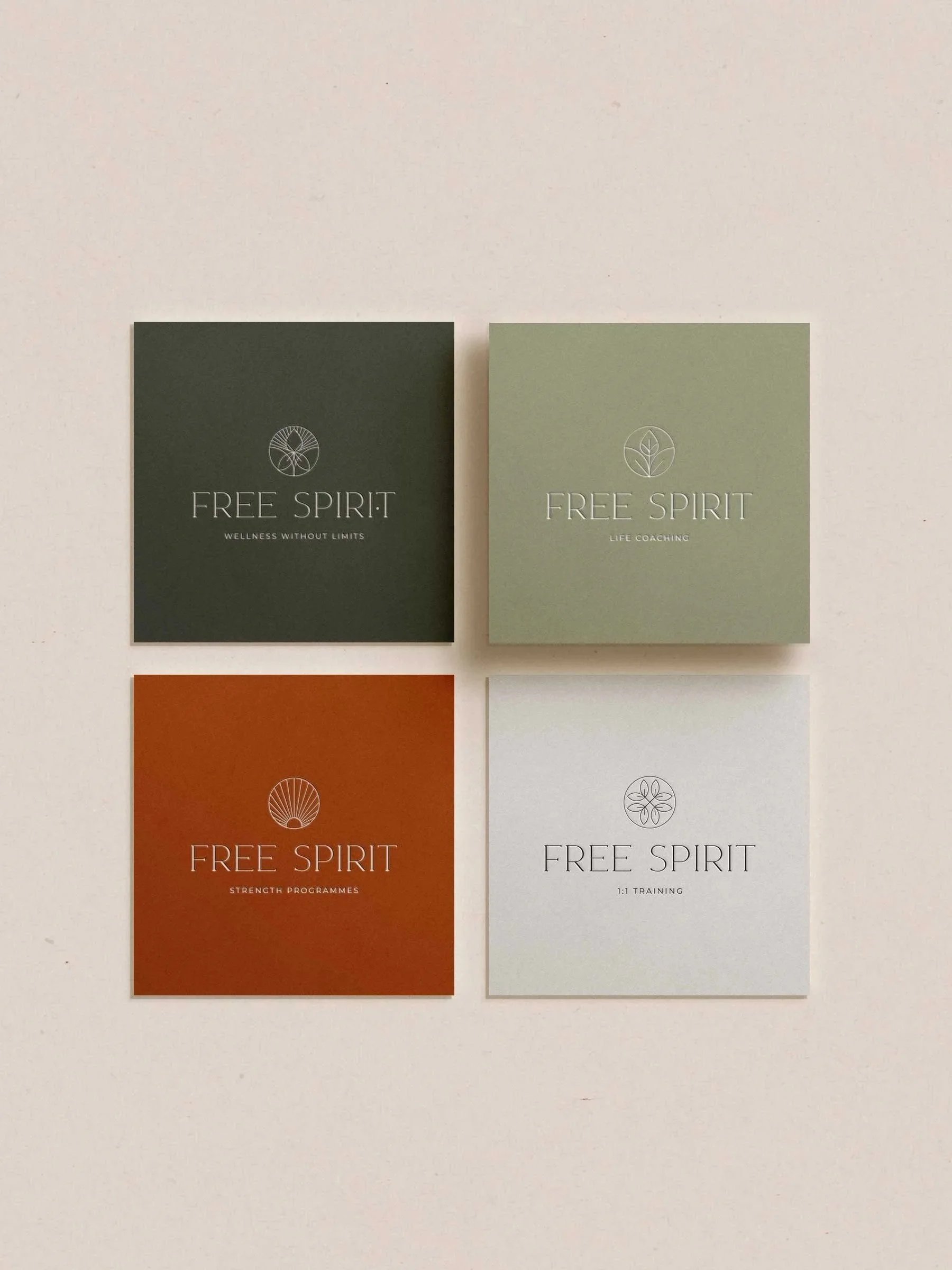 Brand identity designed for Free Spirit Fitness in Leamington Spa