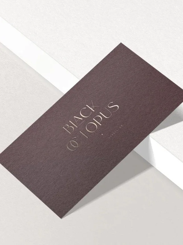 Brand identity designed for Black Octopus Jewellery in Leamington Spa