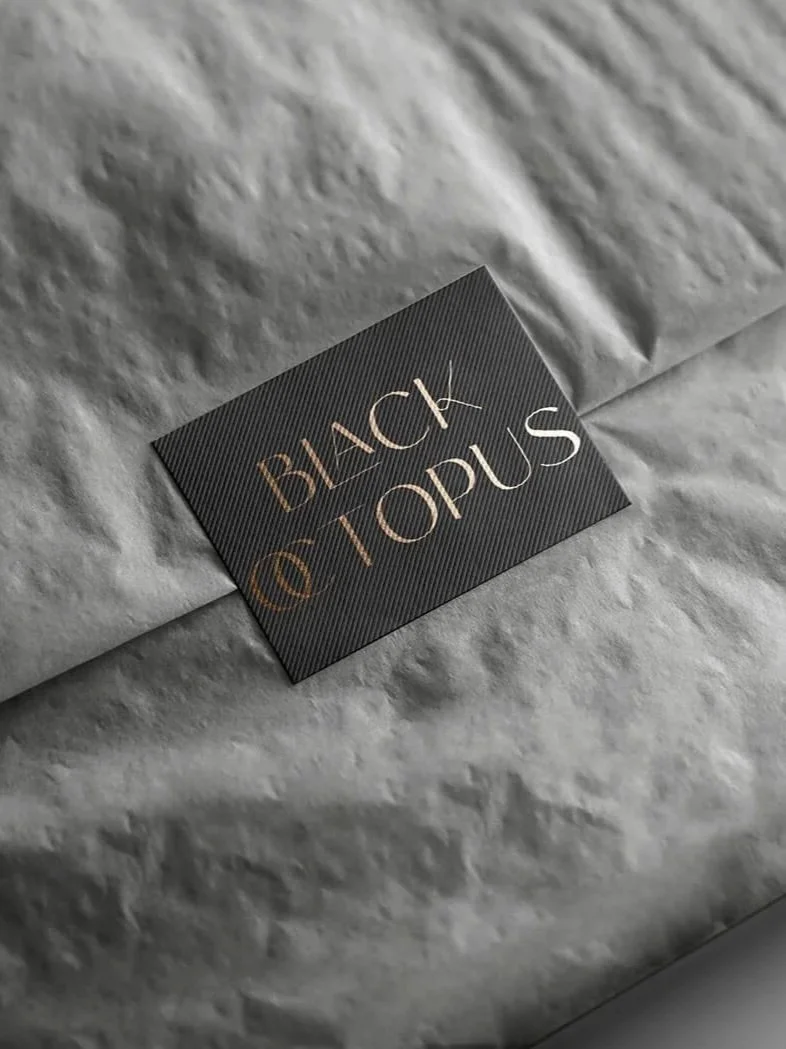 Luxury Packaging designed for Black Octopus Jewellery in Leamington Spa