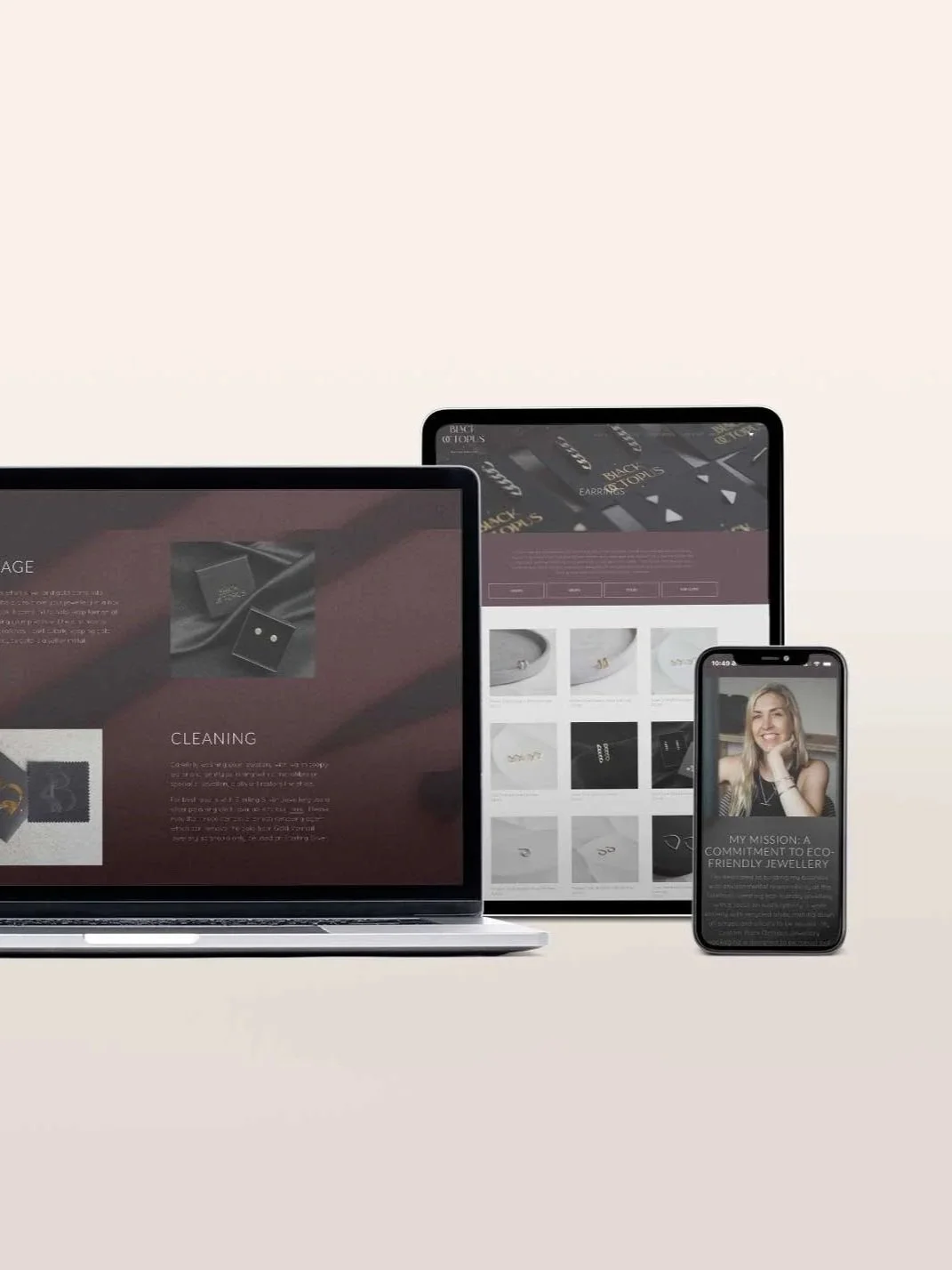 High End E-Commerce Website designed for Black Octopus Jewellery in Leamington Spa