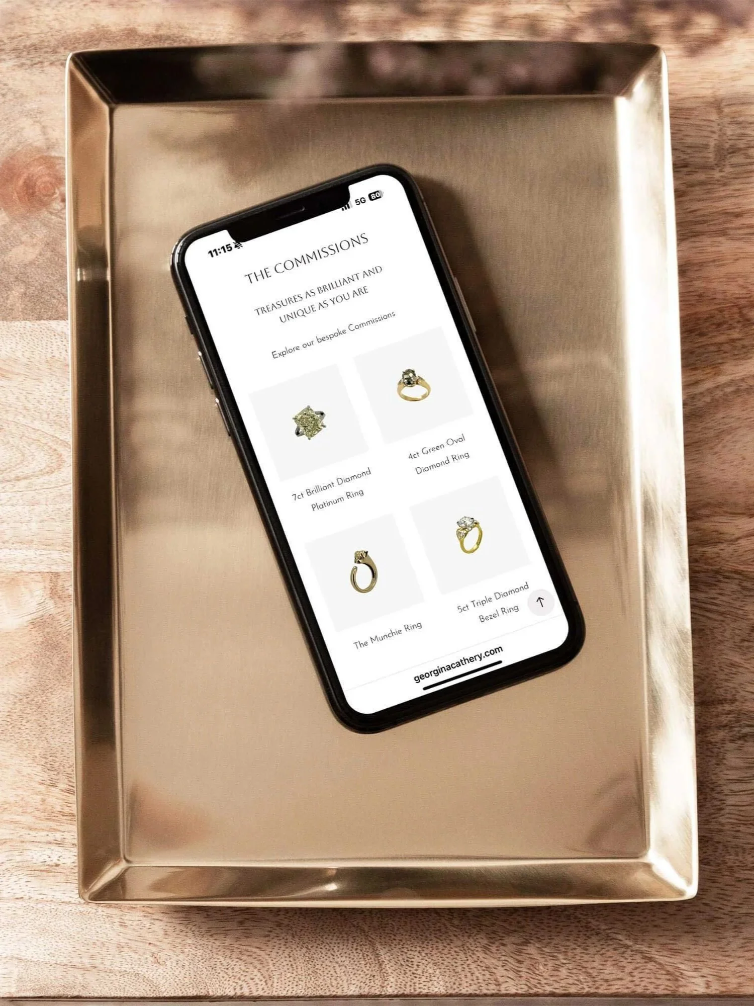 Premium brand identity and Website Design for London Jewellery Brand