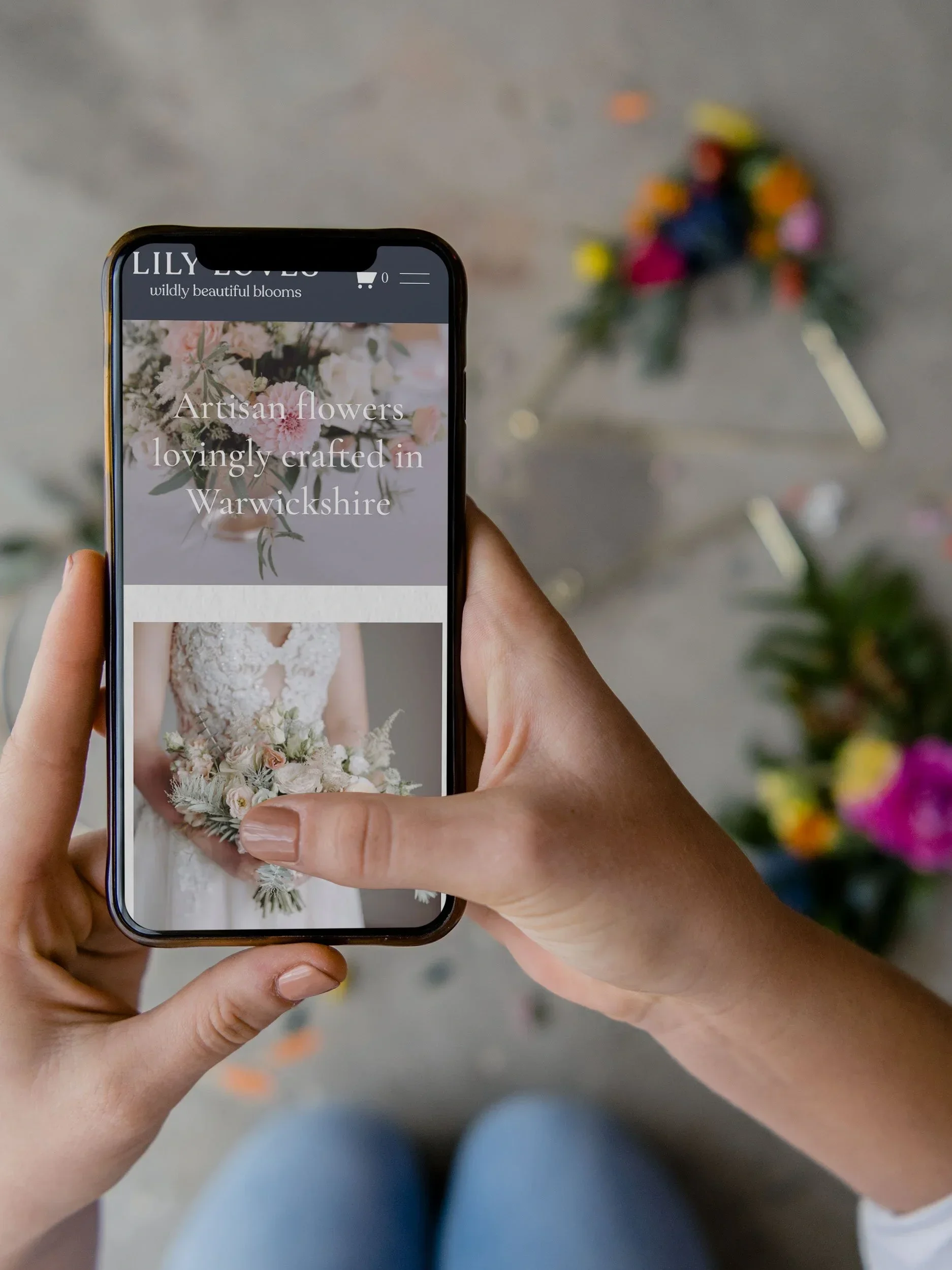 Cotswolds Website Design for Artisan Wedding Florist