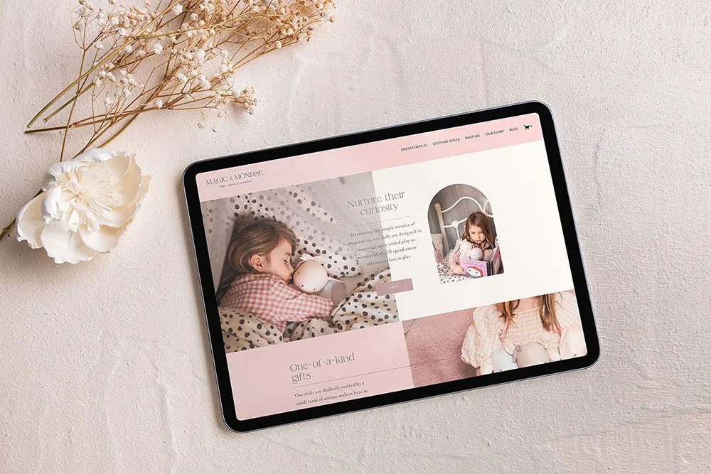 Branding and web design for e commerce brand