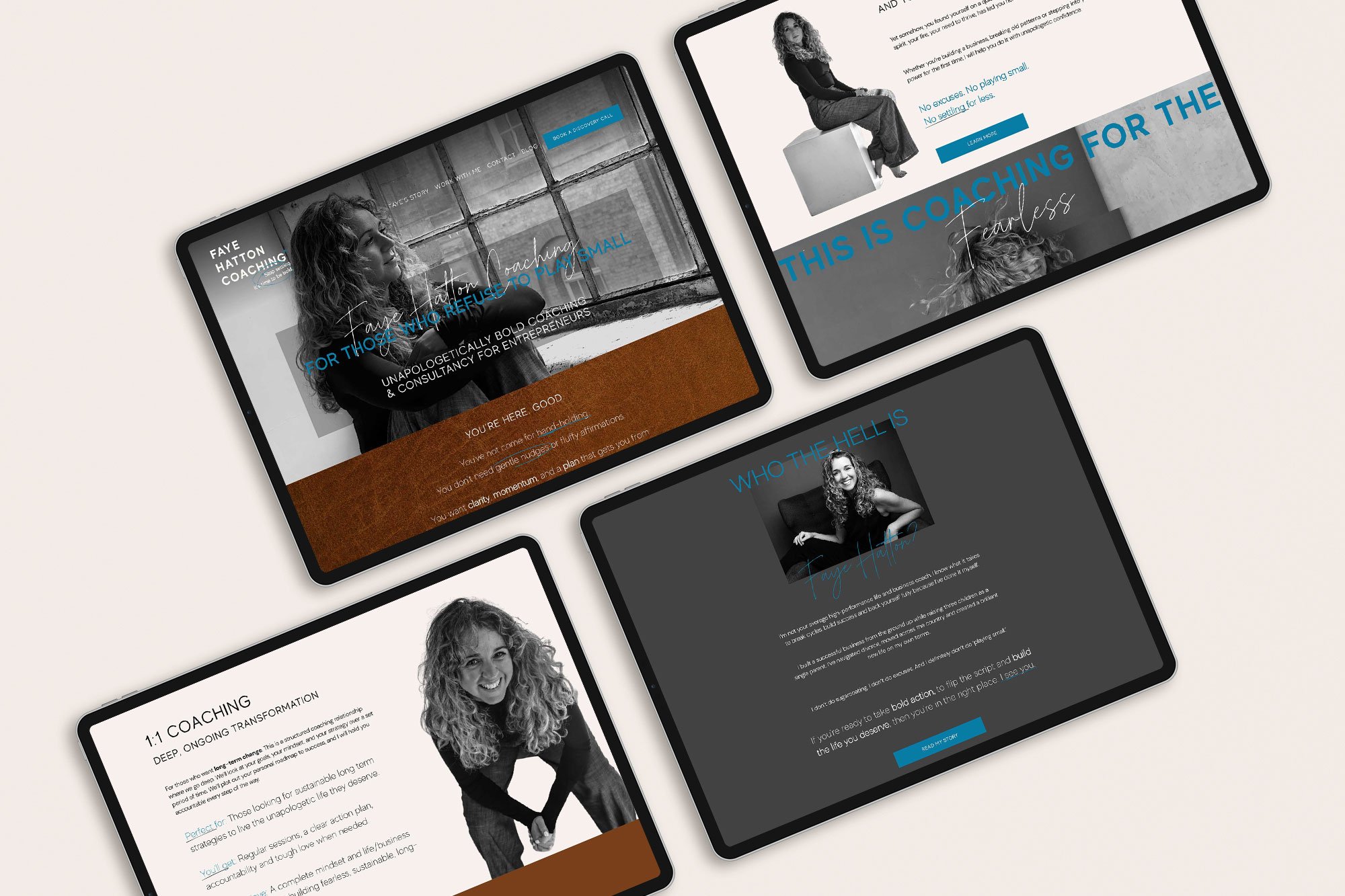 website design for female coach