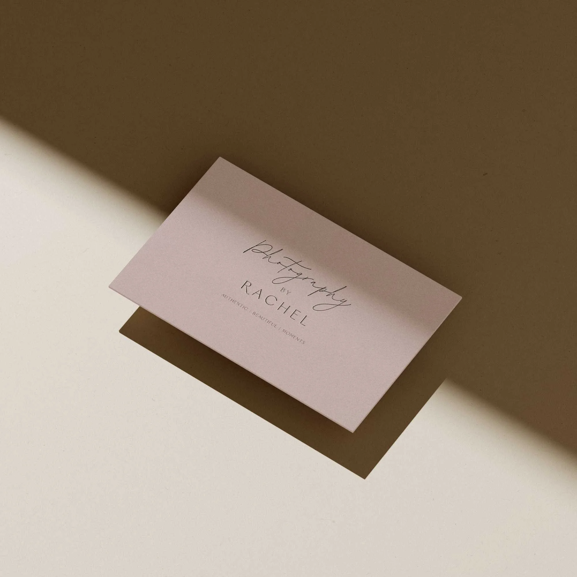 Family photographer business card design