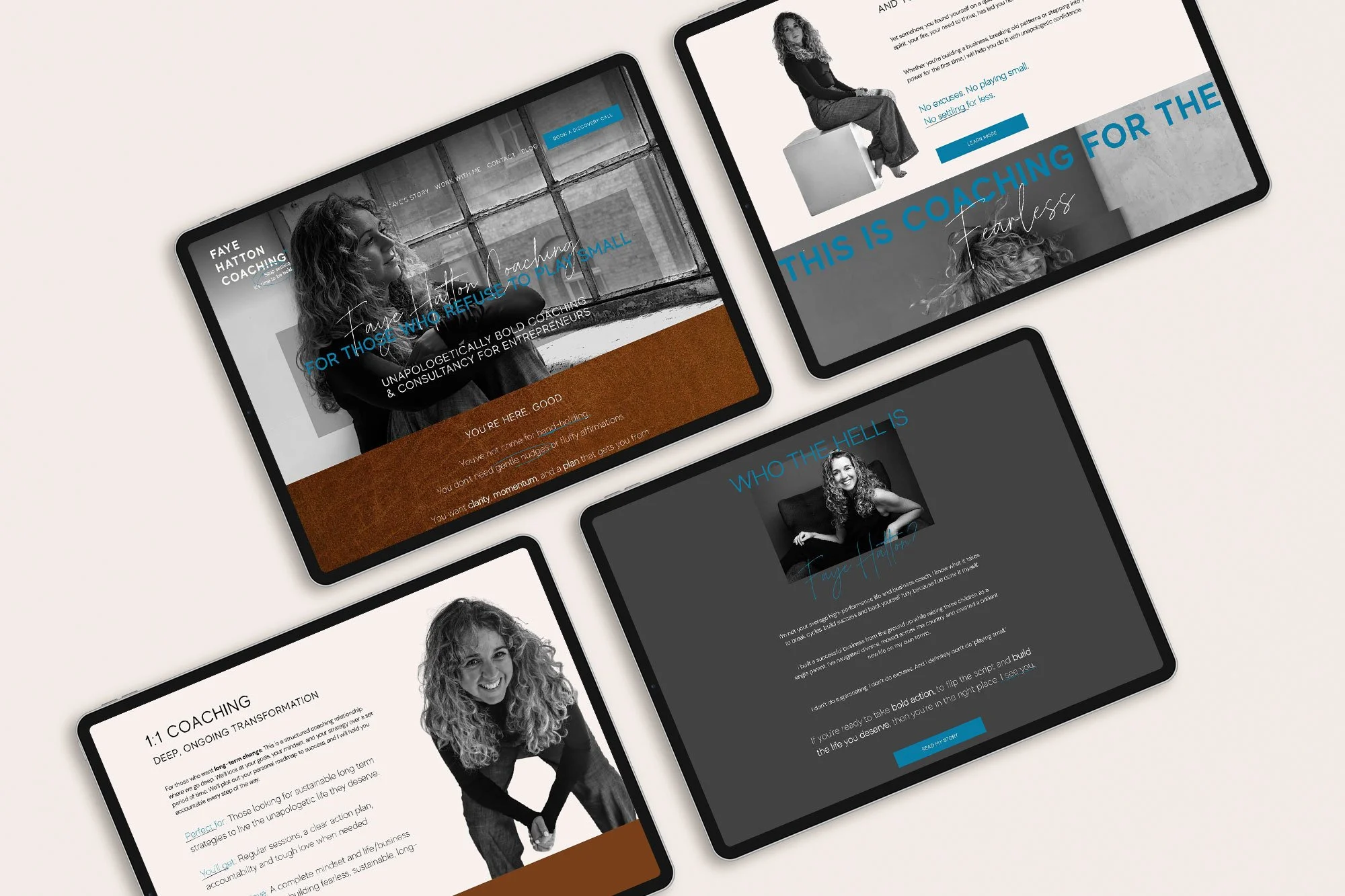 website design for female coach