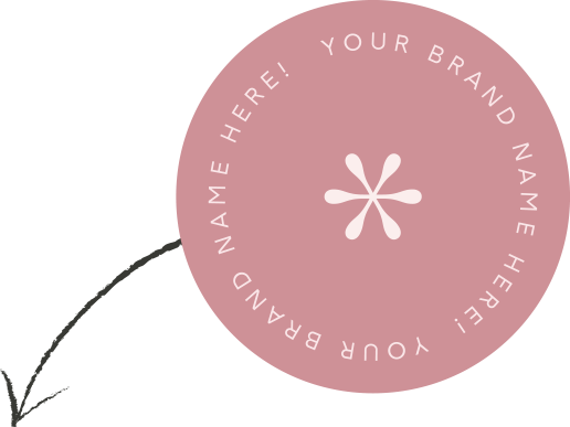 Romantic semi custom brand kit